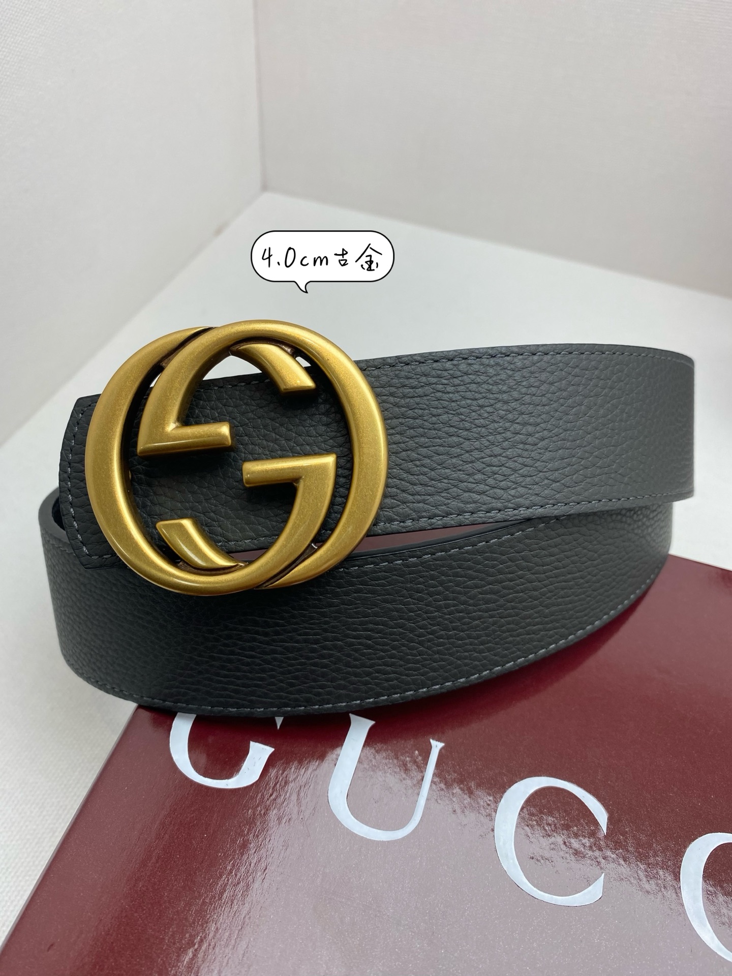 Gucci Basic Belt Cow Leather 40mm