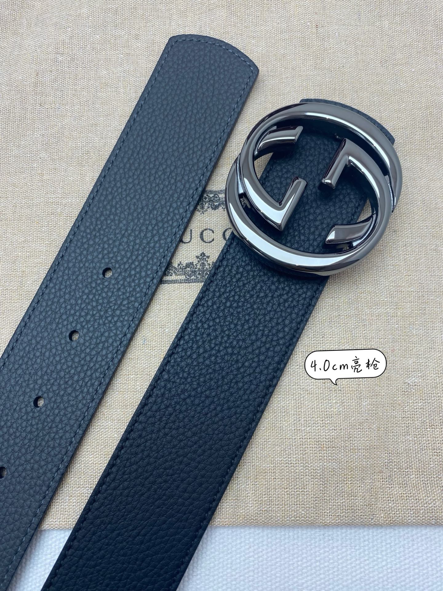 Gucci Basic Belt Cow Leather 40mm