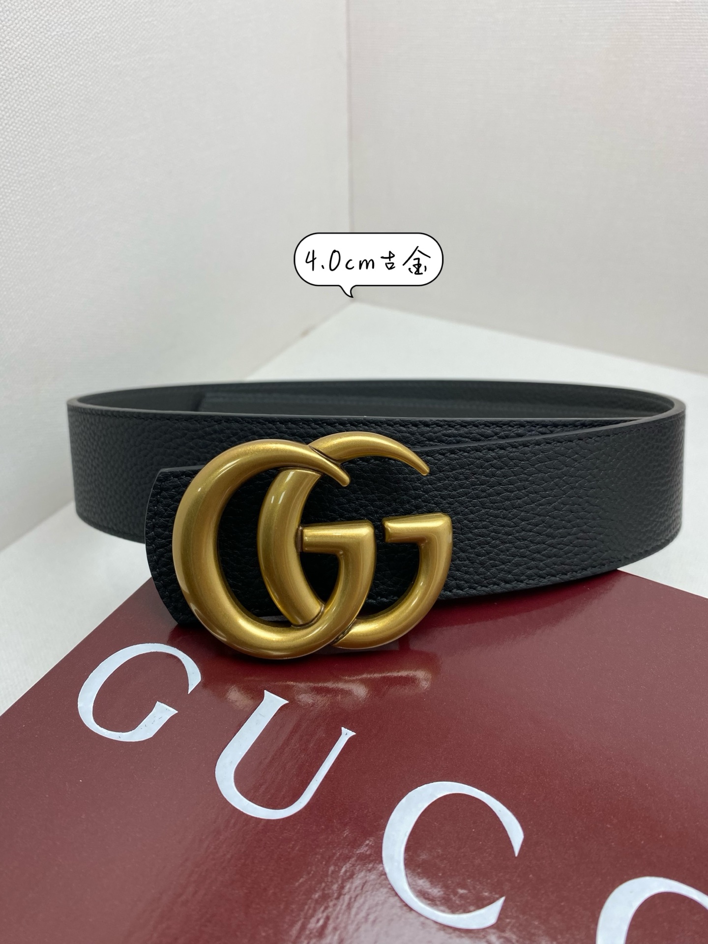 Gucci Basic Belt Cow Leather 40mm