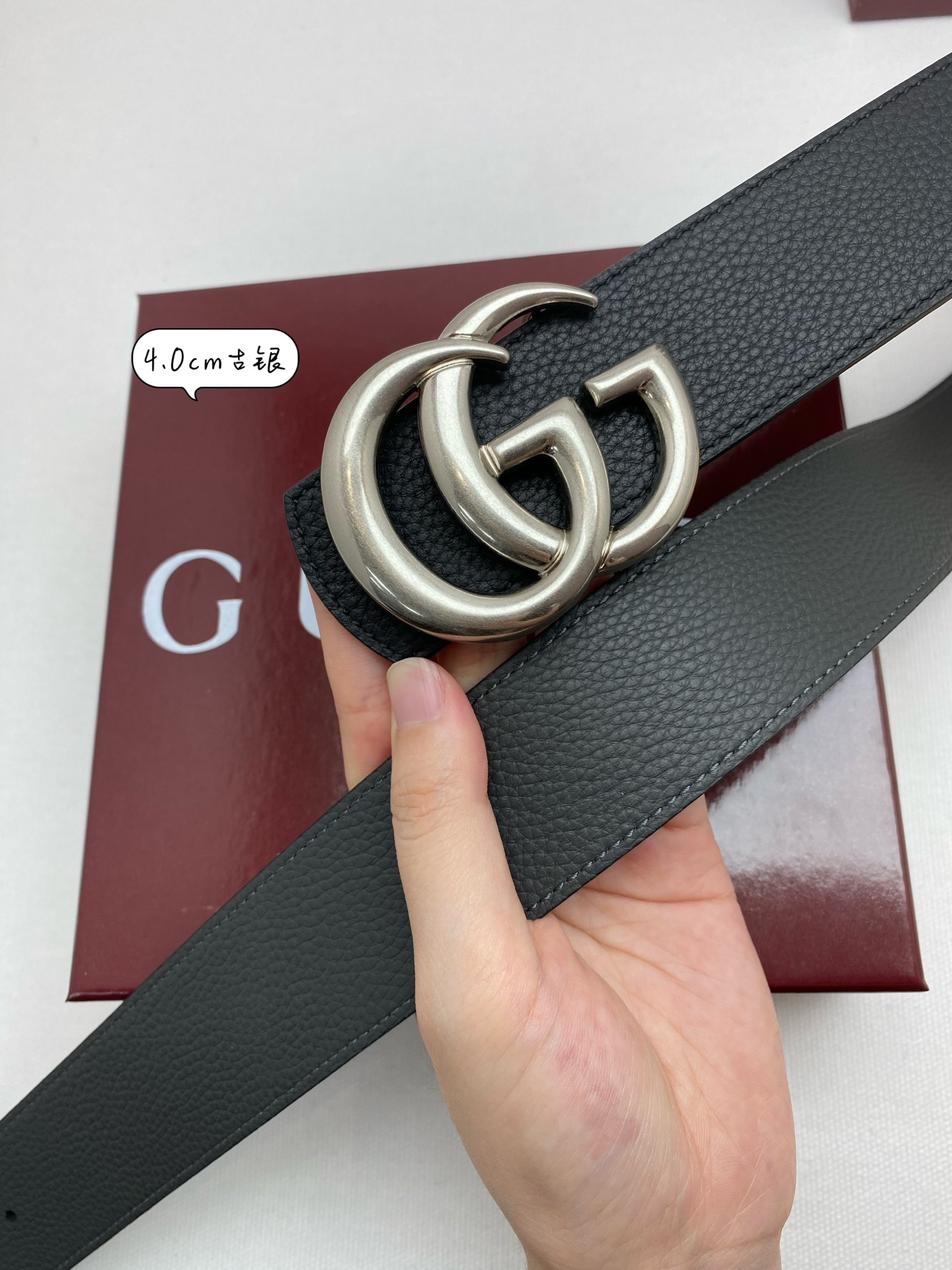 Gucci Basic Belt Cow Leather 40mm