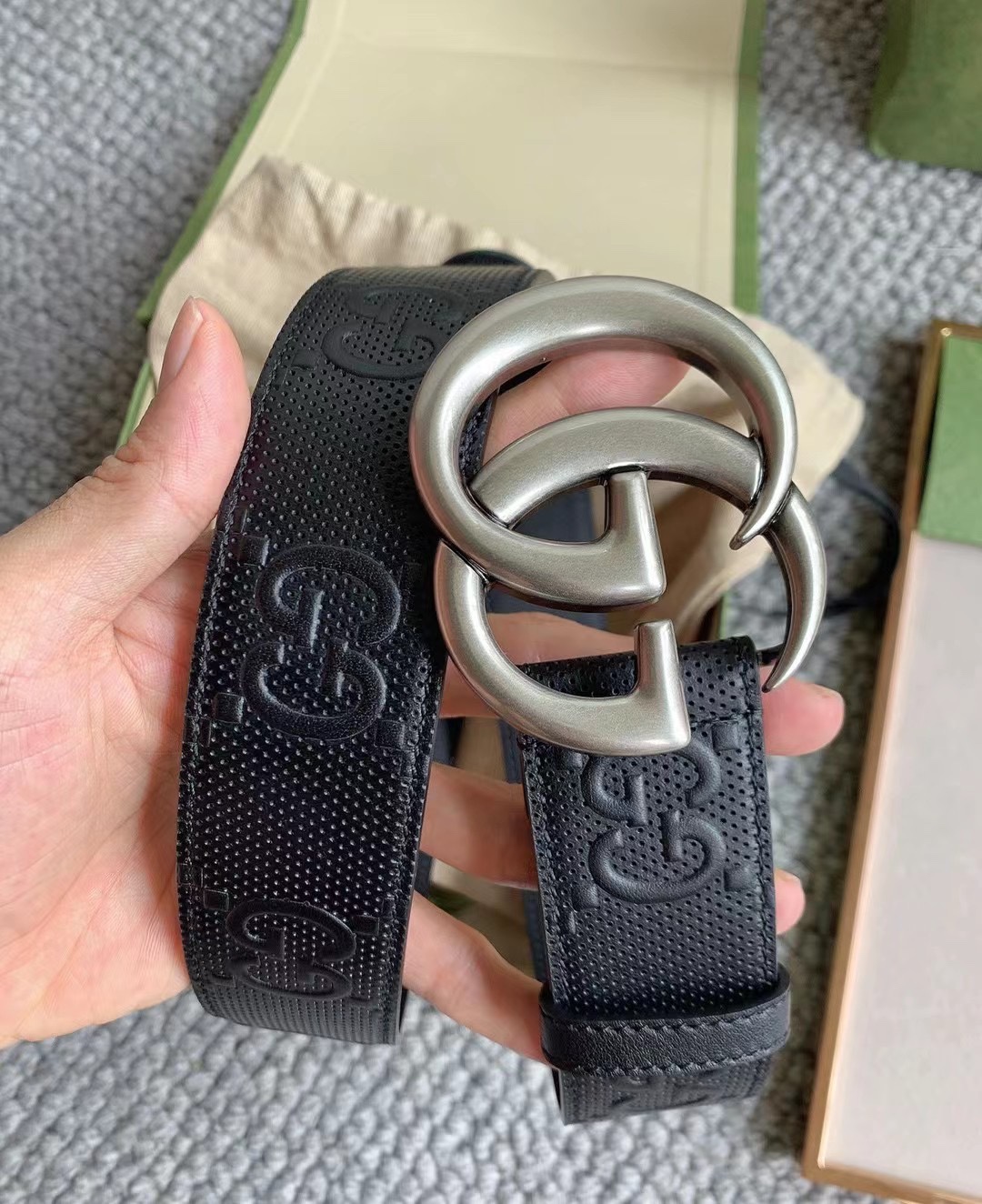 Gucci Male Basic Belt Cow Leather Brown M