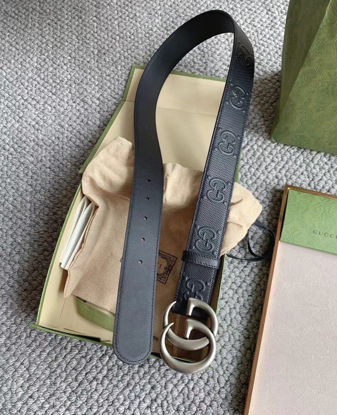 Gucci Male Basic Belt Cow Leather Brown M