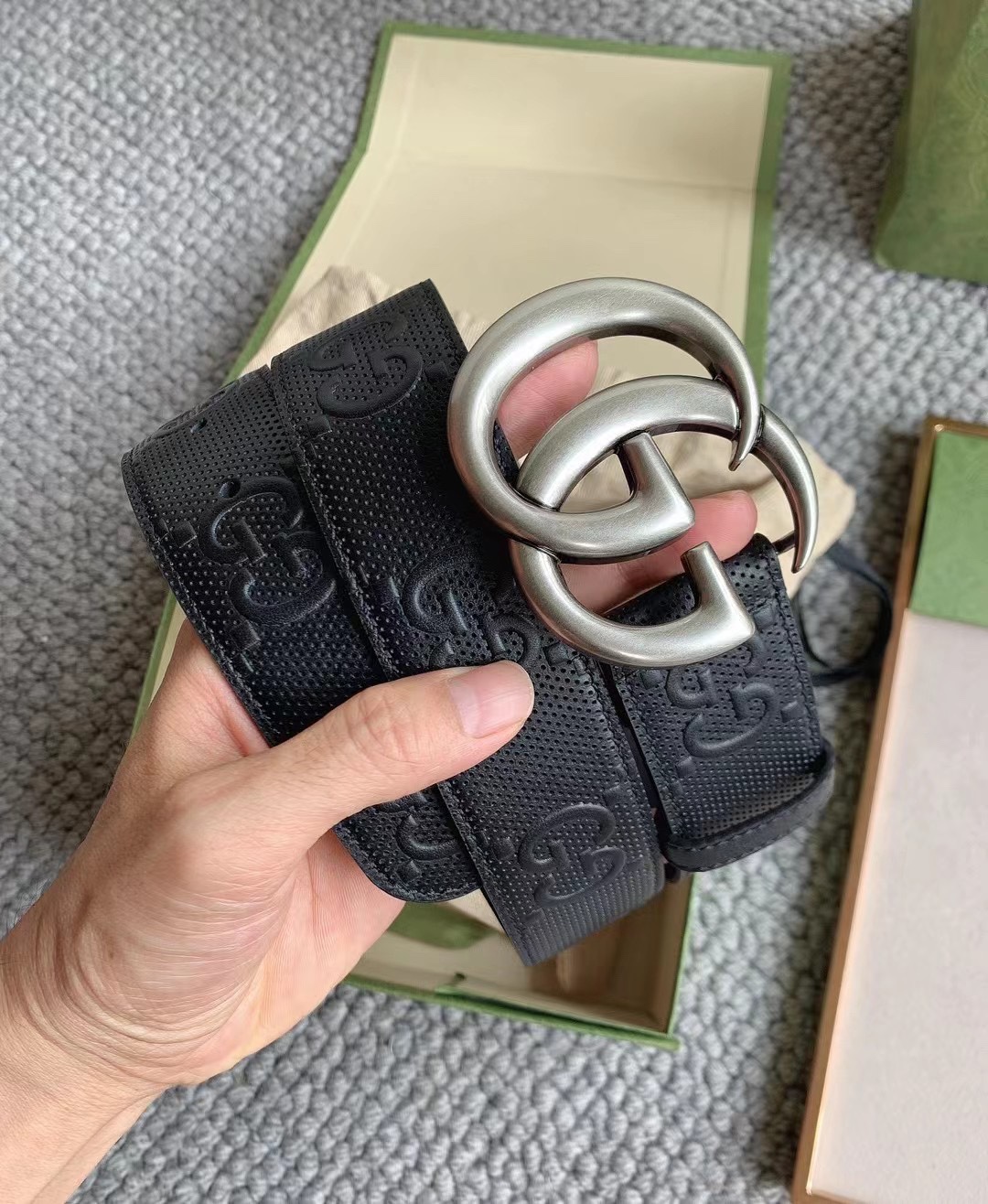 Gucci Male Basic Belt Cow Leather Brown M