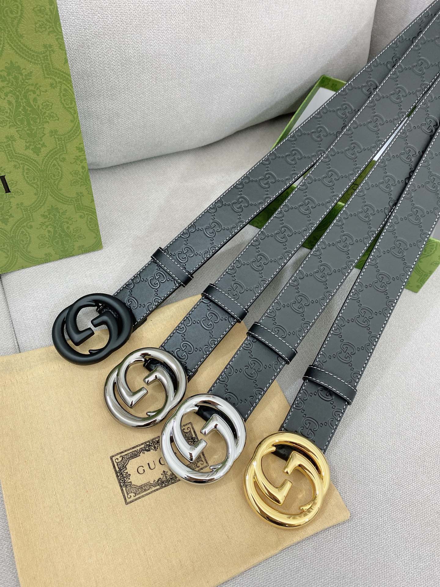 Gucci Basic Belt Top Grain Leather M