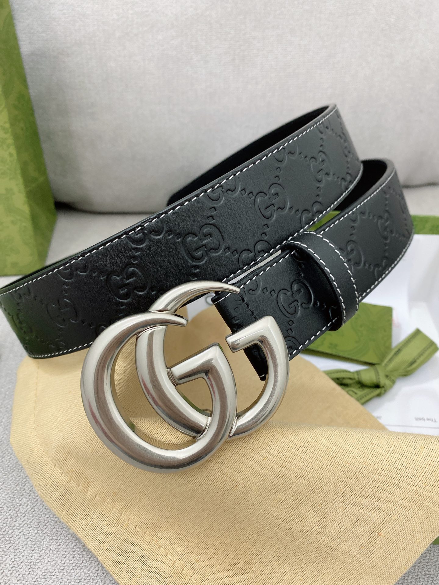 Gucci Basic Belt Top Grain Leather M
