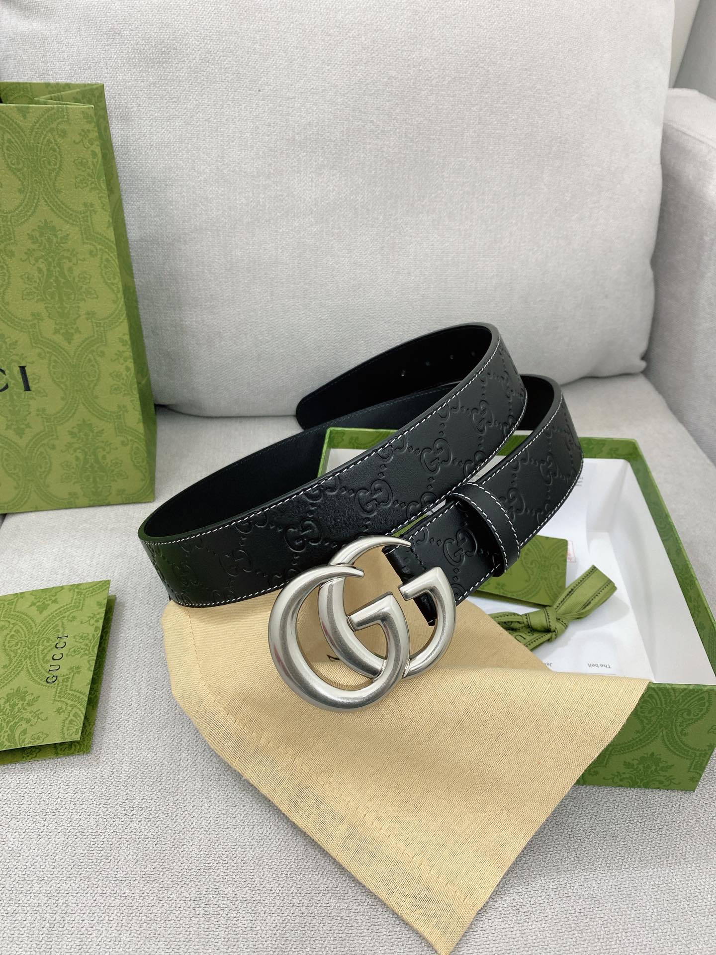 Gucci Basic Belt Top Grain Leather M