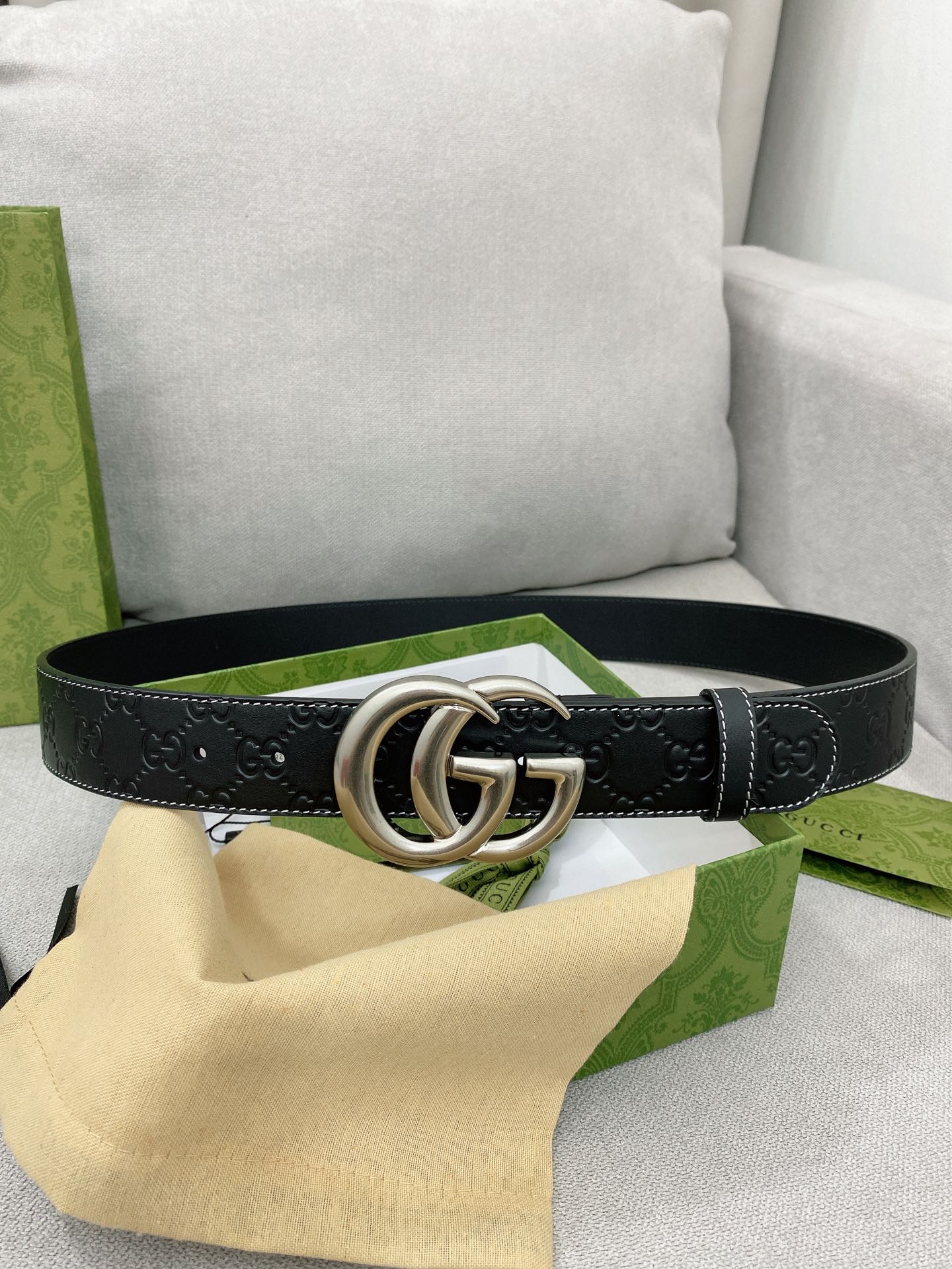 Gucci Basic Belt Top Grain Leather M