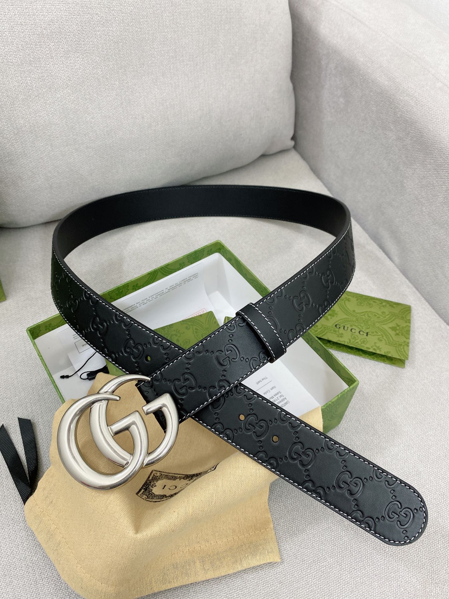 Gucci Basic Belt Top Grain Leather M