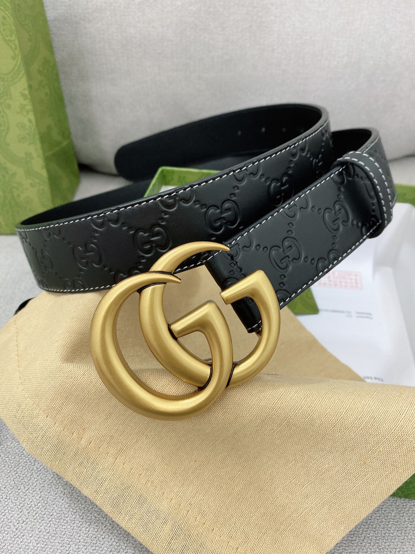 Gucci Basic Belt Top Grain Leather M