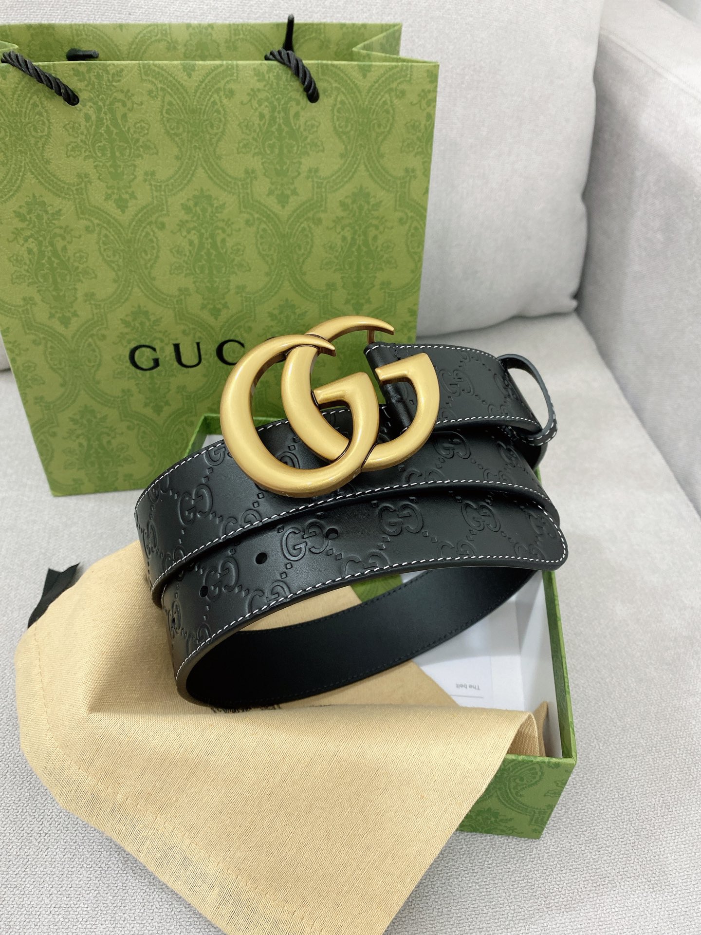 Gucci Basic Belt Top Grain Leather M