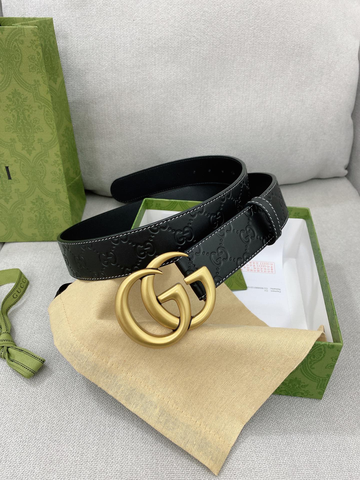 Gucci Basic Belt Top Grain Leather M