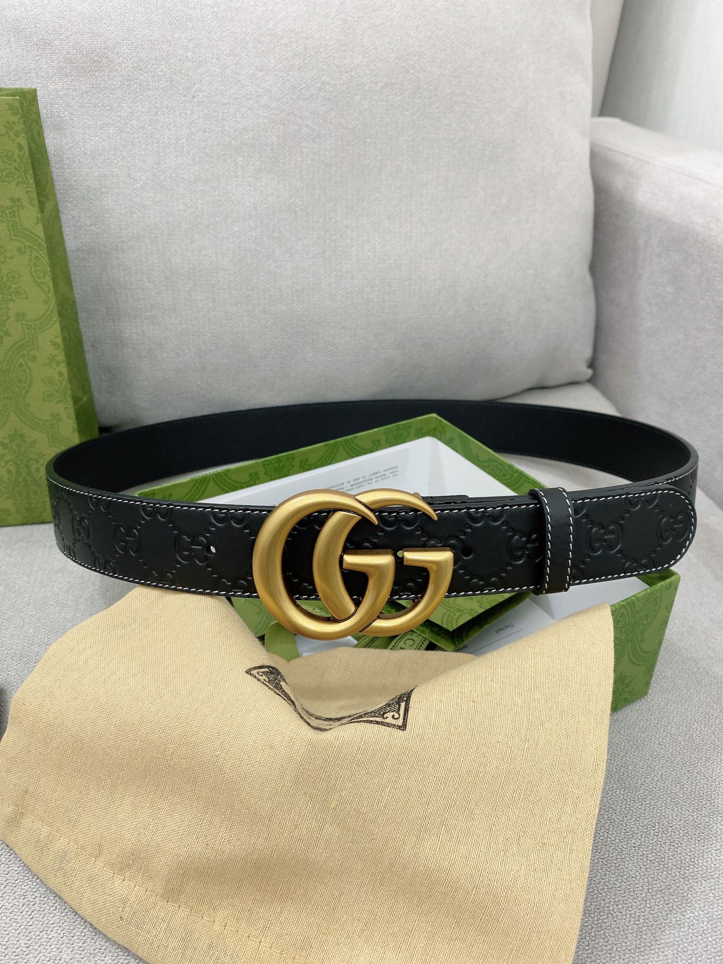 Gucci Basic Belt Top Grain Leather M