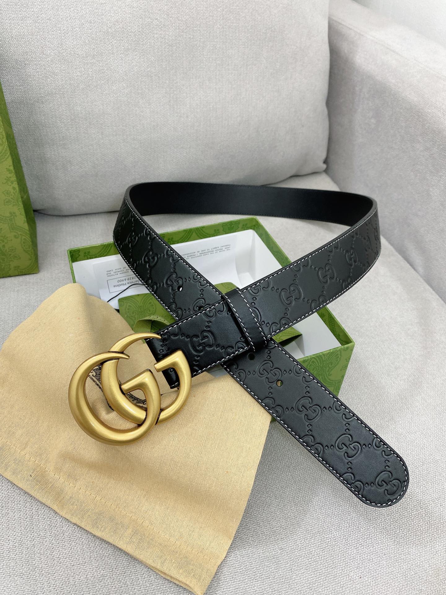 Gucci Basic Belt Top Grain Leather M