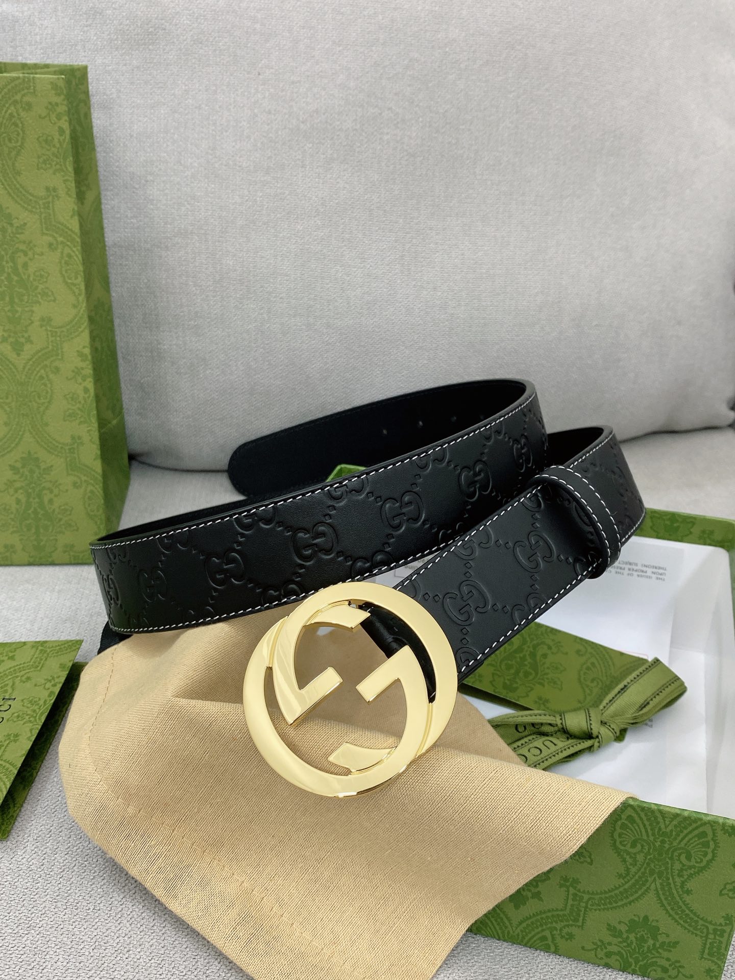 Gucci Basic Belt Top Grain Leather M