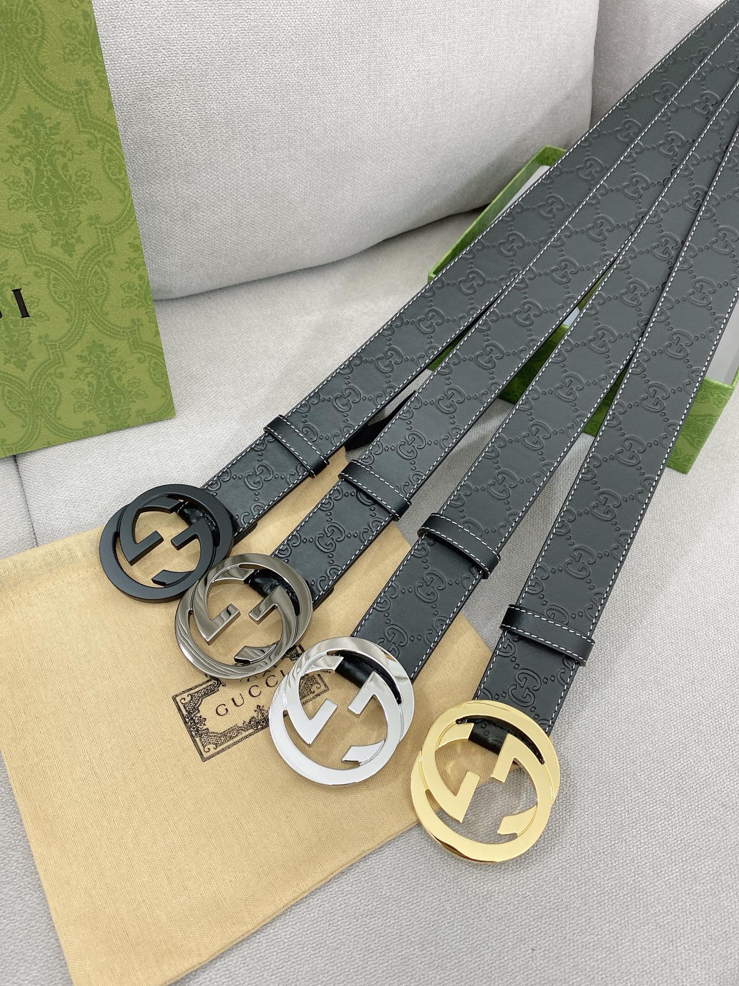 Gucci Basic Belt Top Grain Leather M