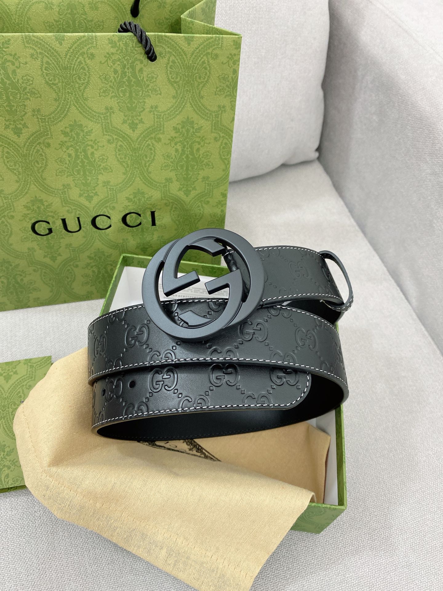 Gucci Basic Belt Top Grain Leather M