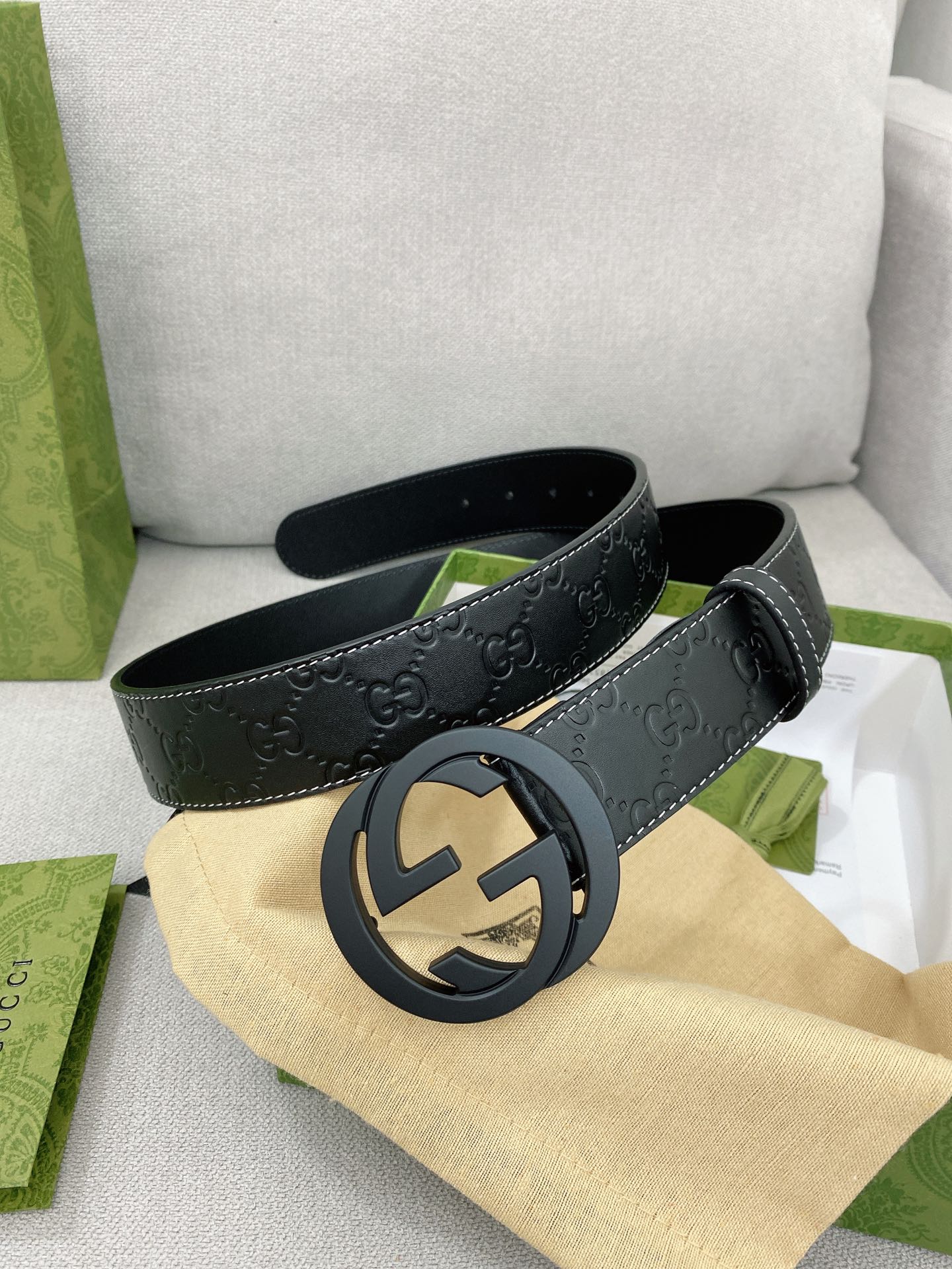 Gucci Basic Belt Top Grain Leather M