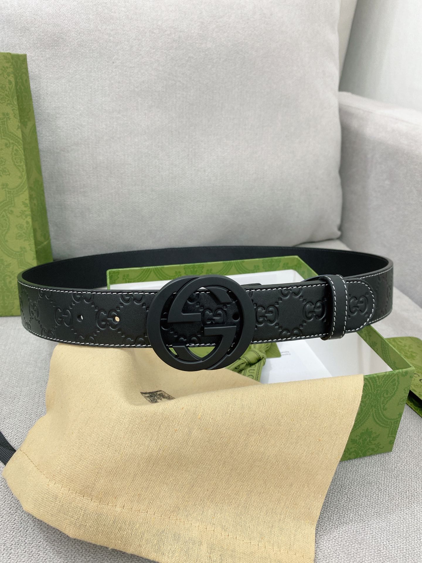 Gucci Basic Belt Top Grain Leather M