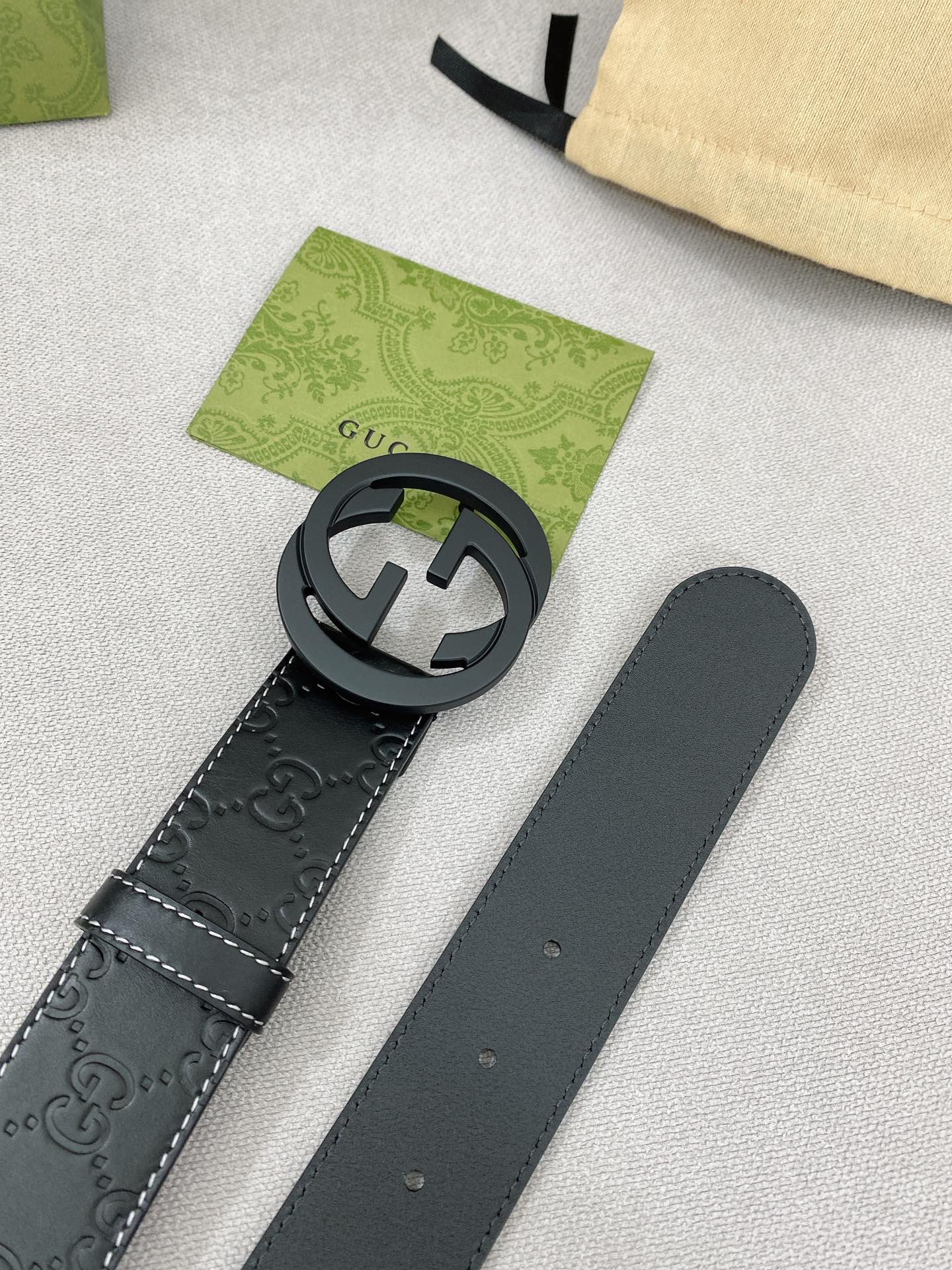 Gucci Basic Belt Top Grain Leather M