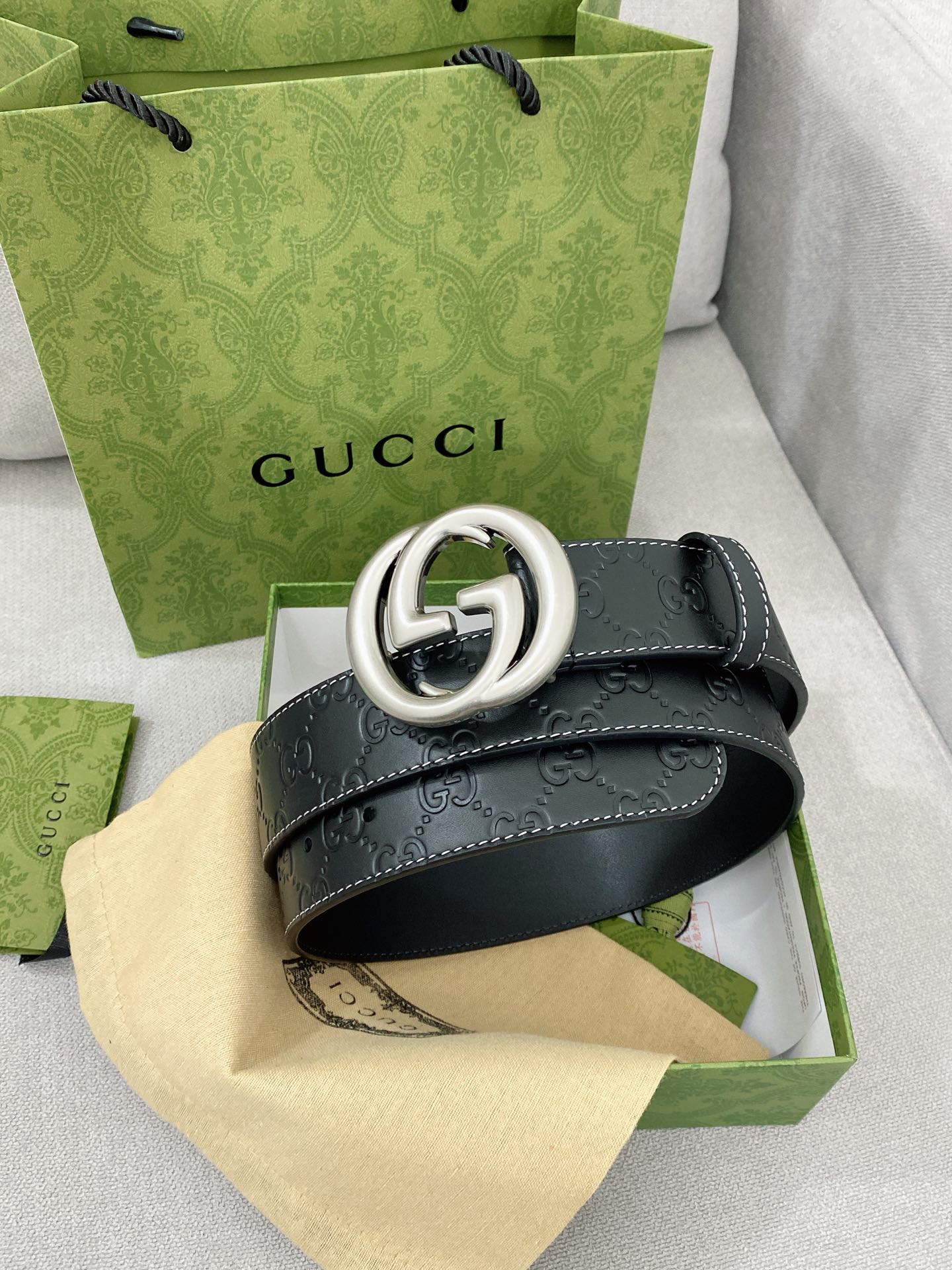 Gucci Basic Belt Top Grain Leather M