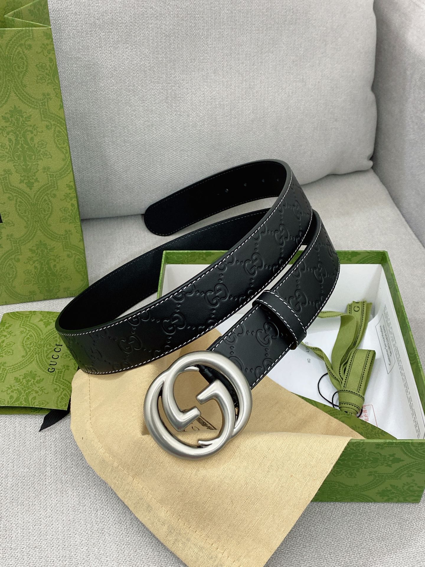 Gucci Basic Belt Top Grain Leather M