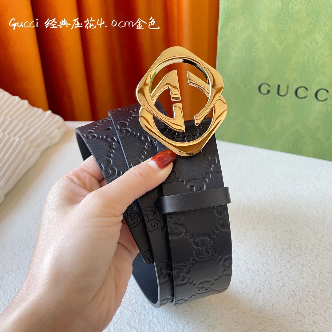 Gucci Basic Belt Cow Leather M