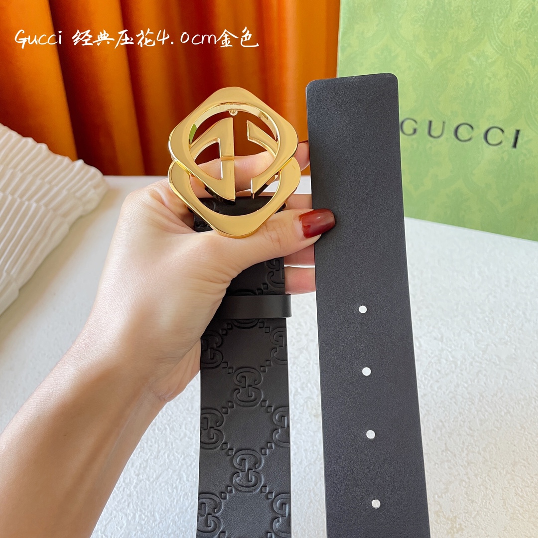 Gucci Basic Belt Cow Leather M