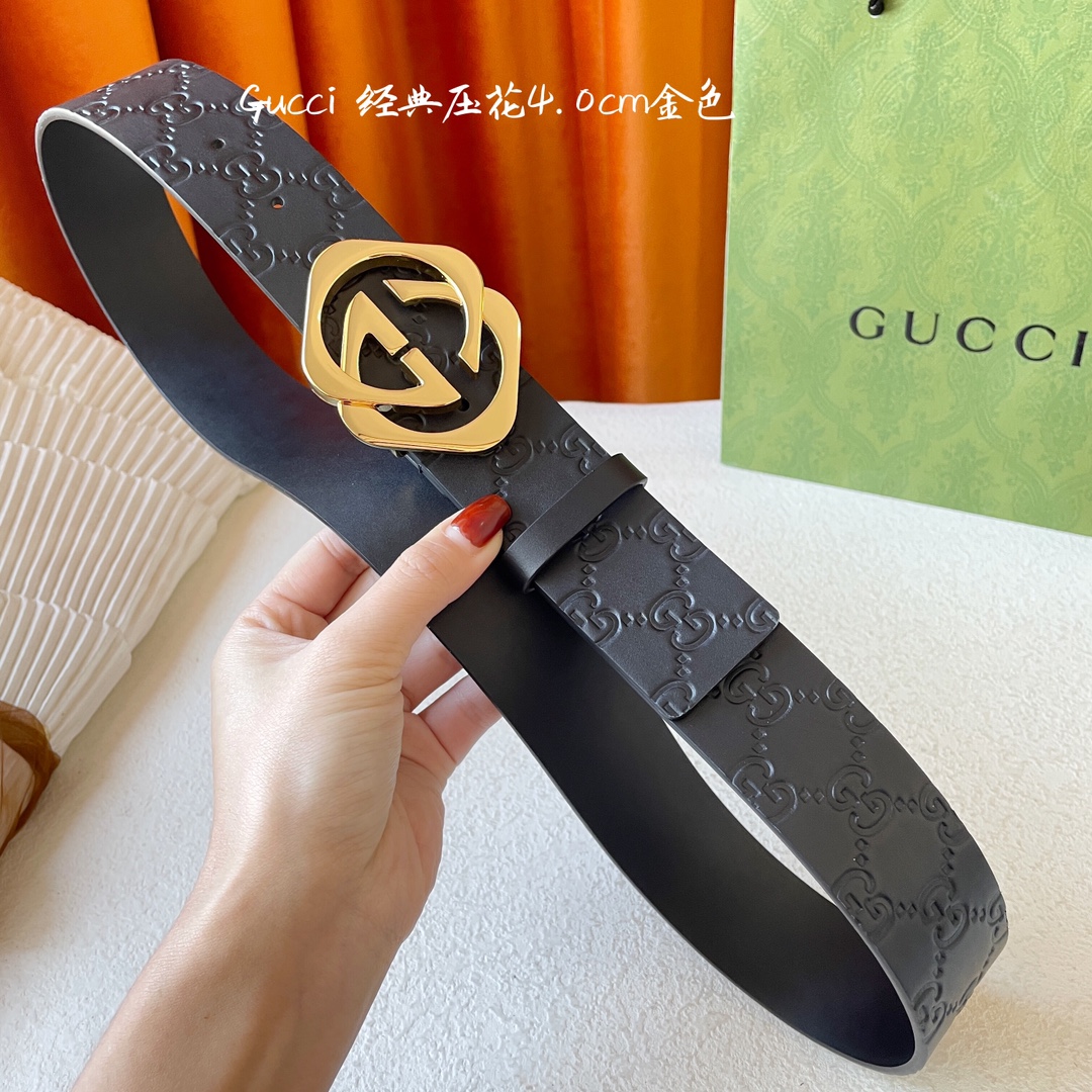 Gucci Basic Belt Cow Leather M