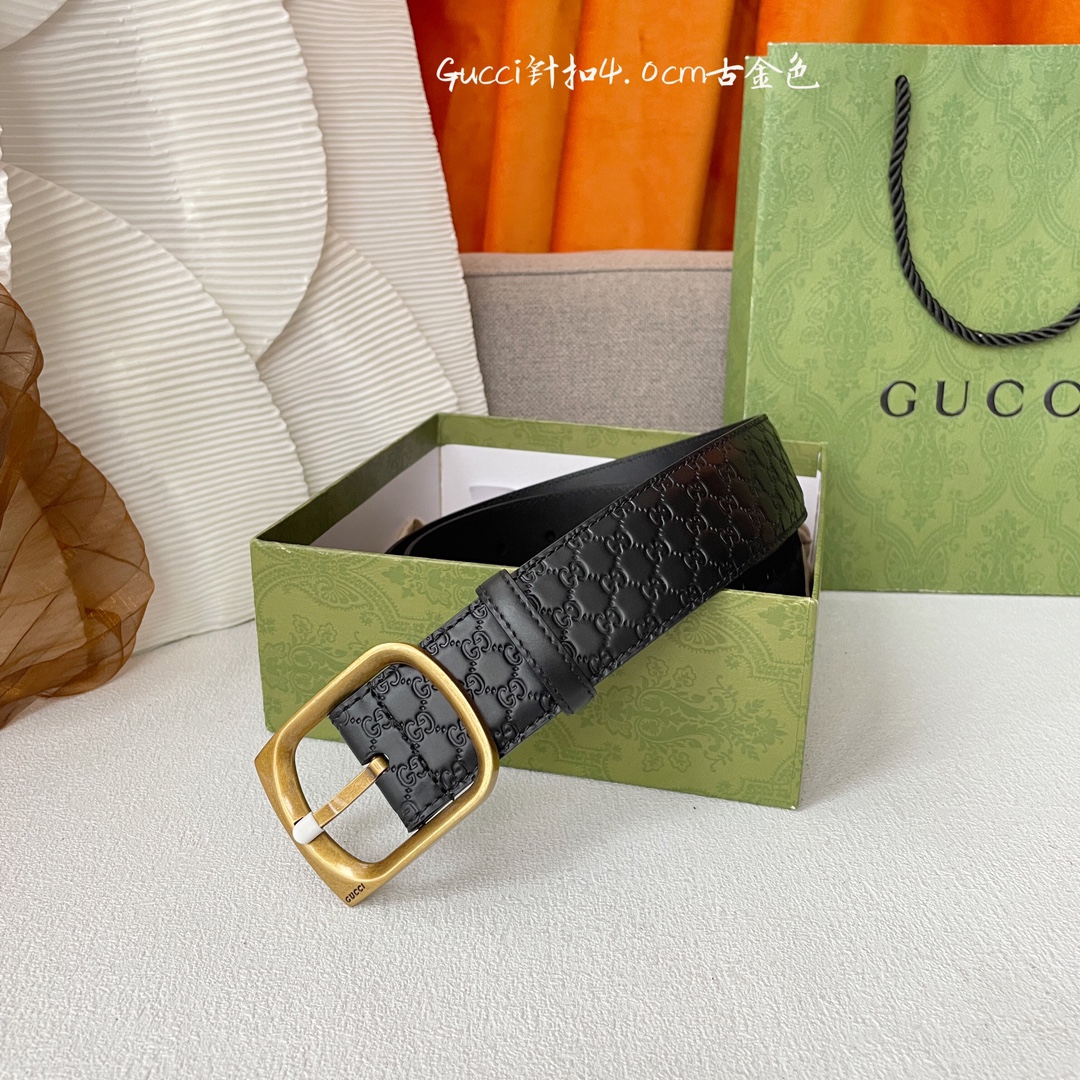 Gucci Basic Belt Cow Leather M