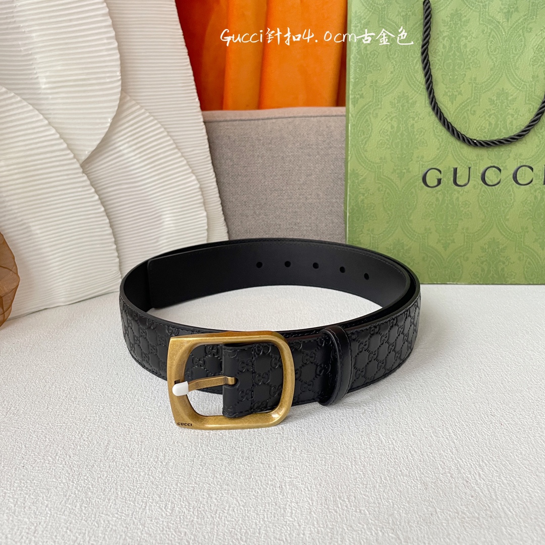 Gucci Basic Belt Cow Leather M