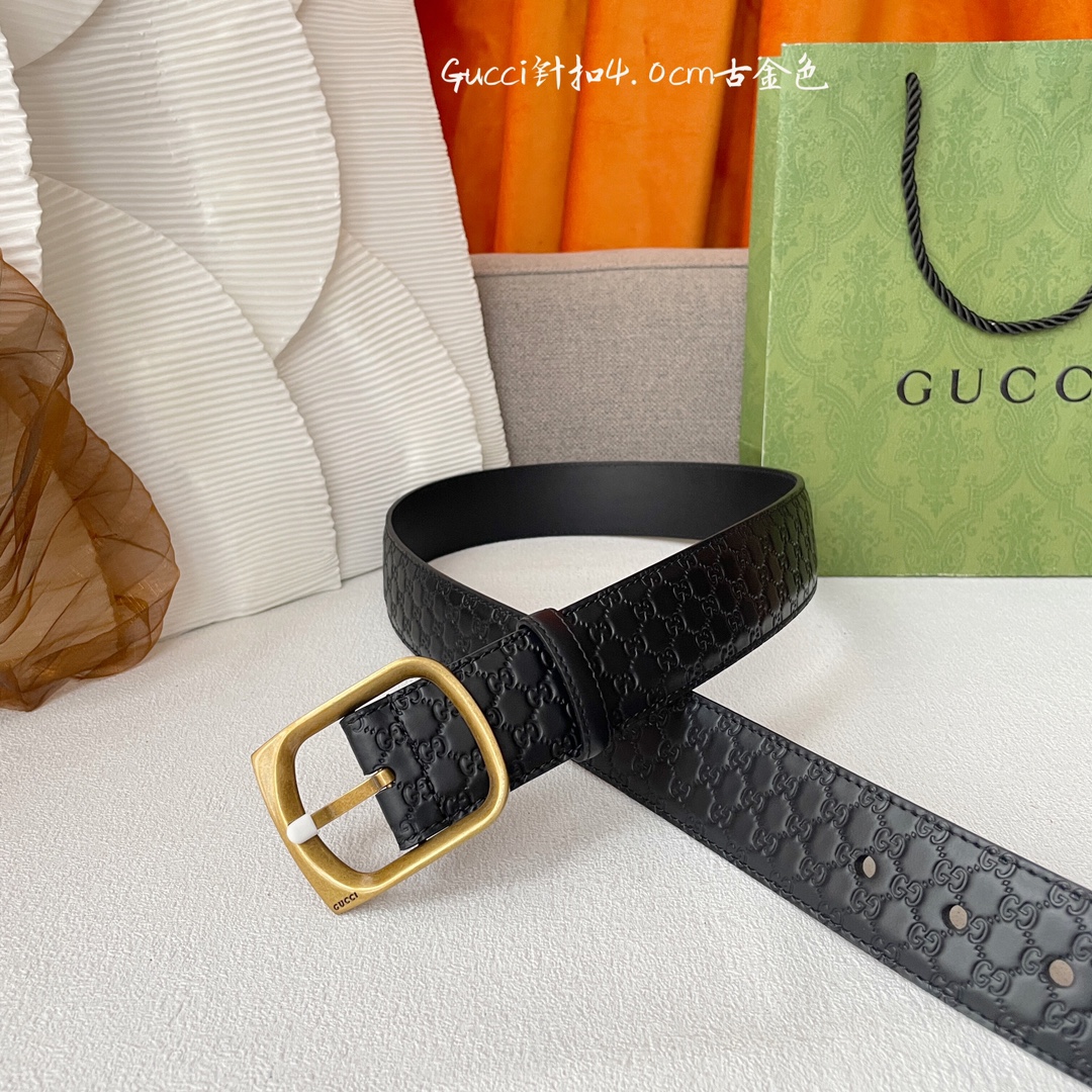 Gucci Basic Belt Cow Leather M