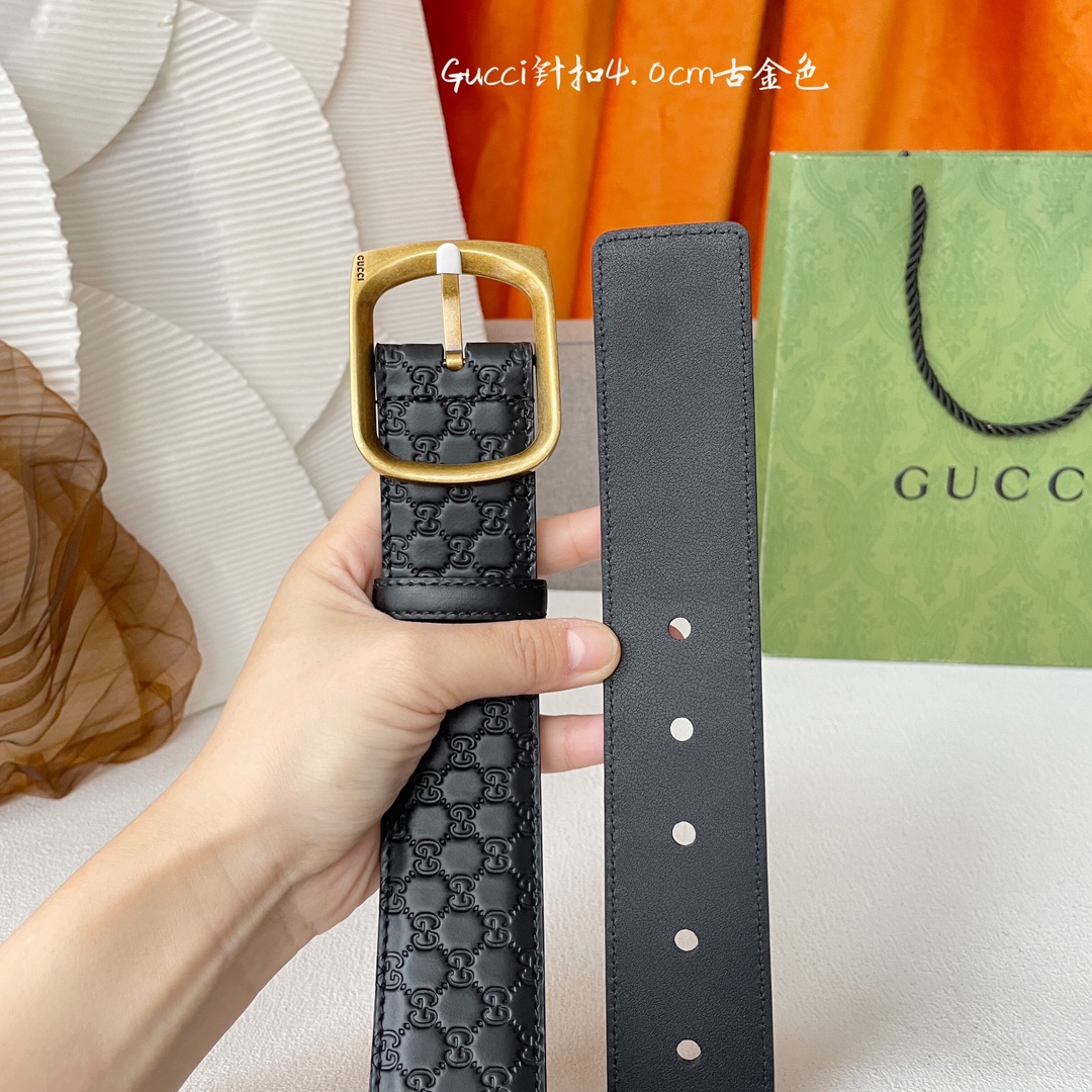 Gucci Basic Belt Cow Leather M