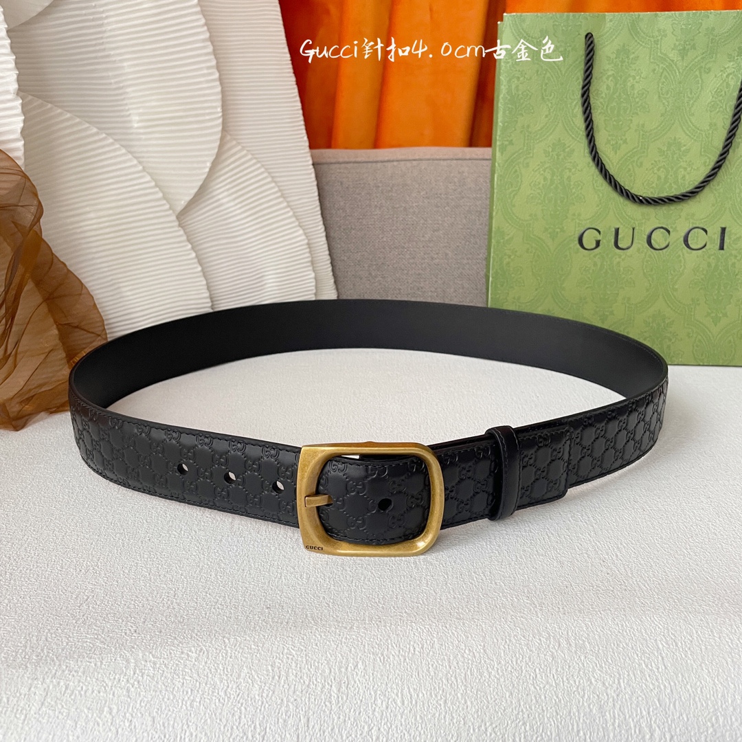 Gucci Basic Belt Cow Leather M