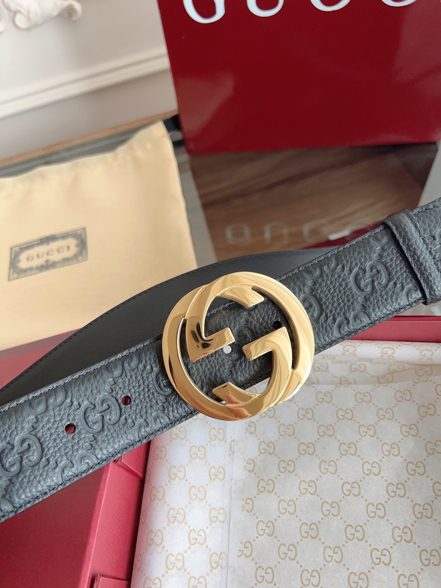 Gucci Basic Belt 40mm-l