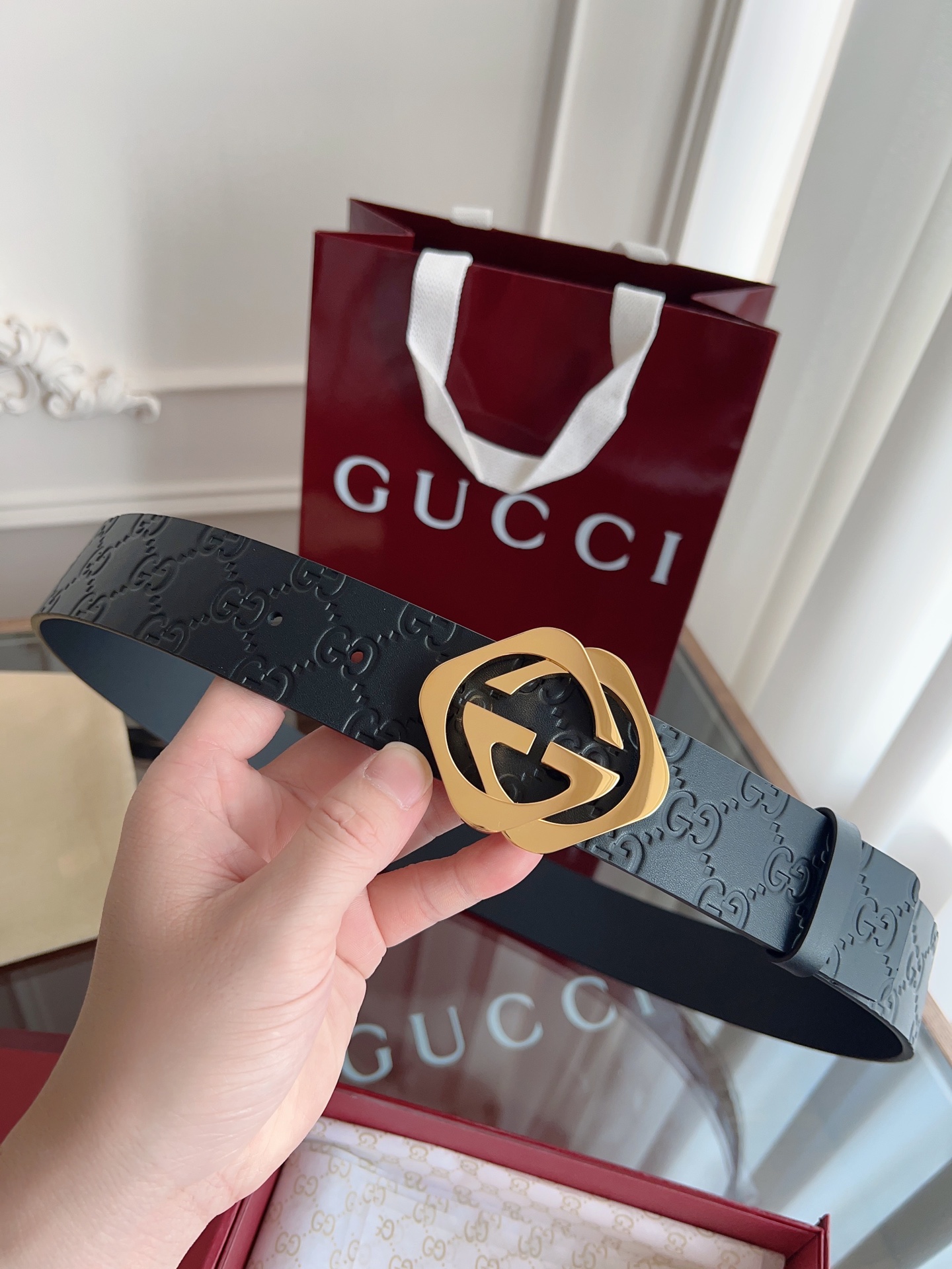 Gucci Basic Belt 40mm-l