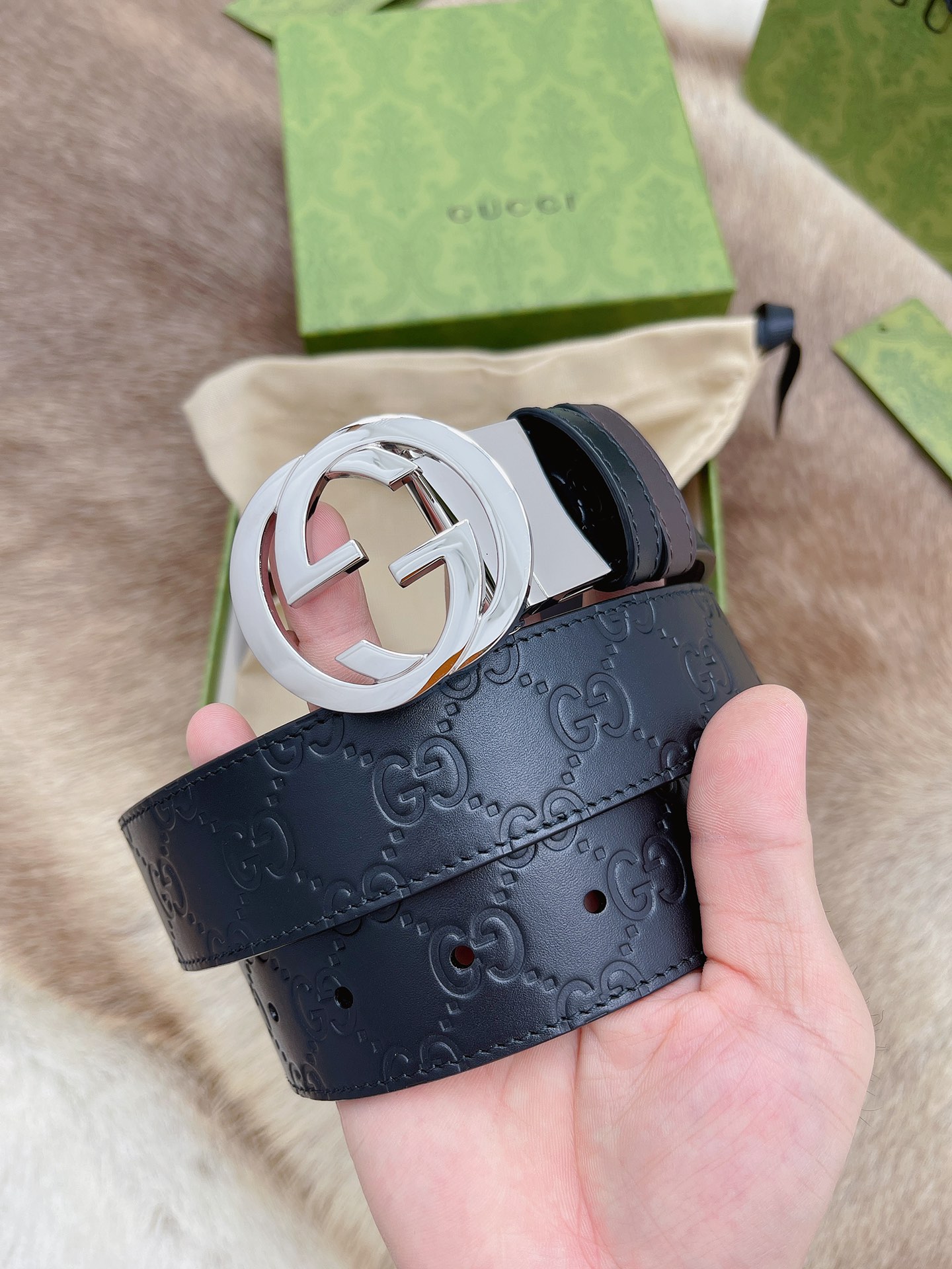 Gucci Basic Belt Cow Leather M