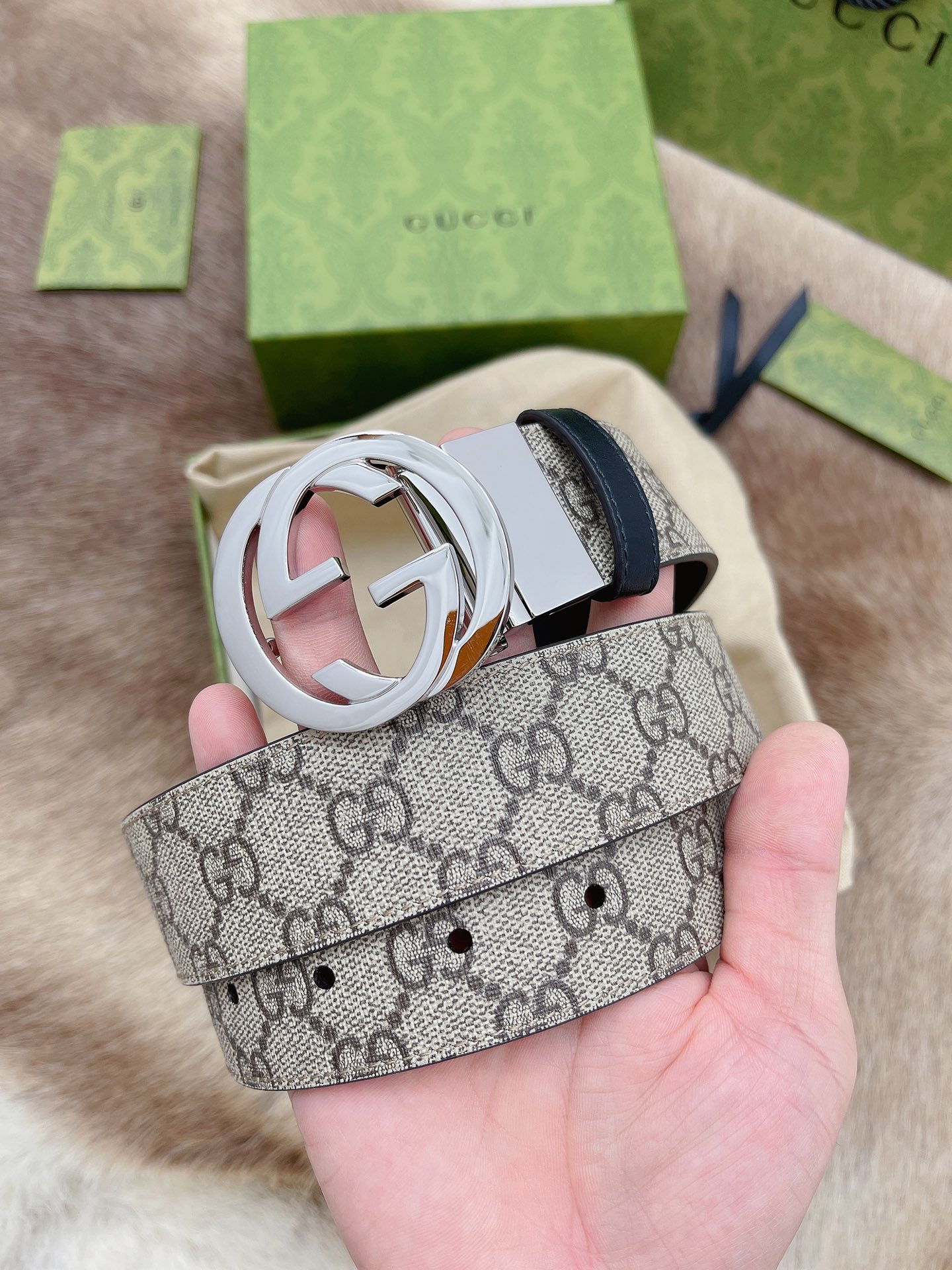Gucci Basic Belt Cow Leather M