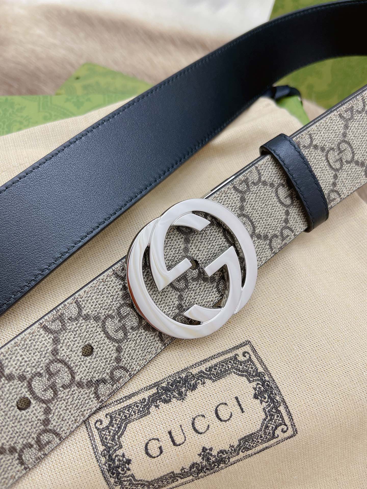Gucci Basic Belt Cow Leather M