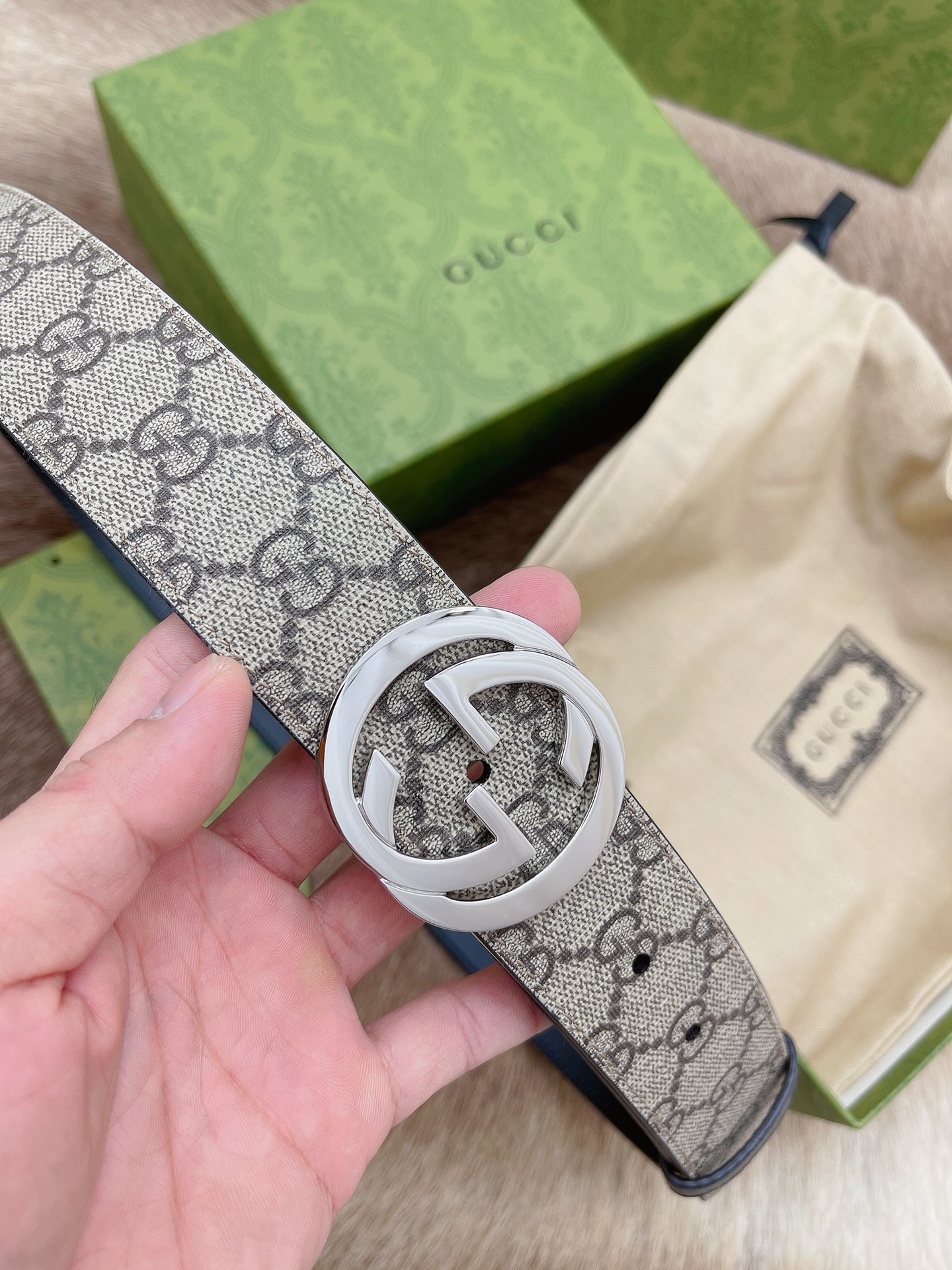 Gucci Basic Belt Cow Leather M