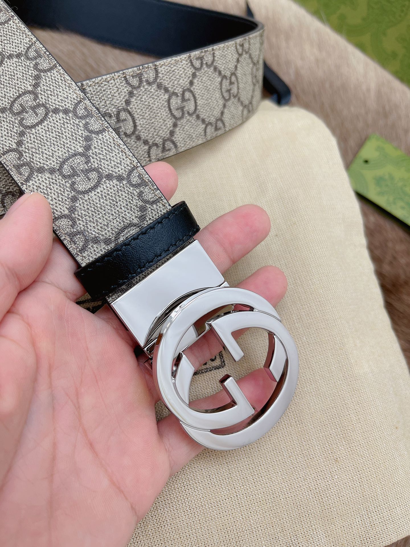 Gucci Basic Belt Cow Leather M