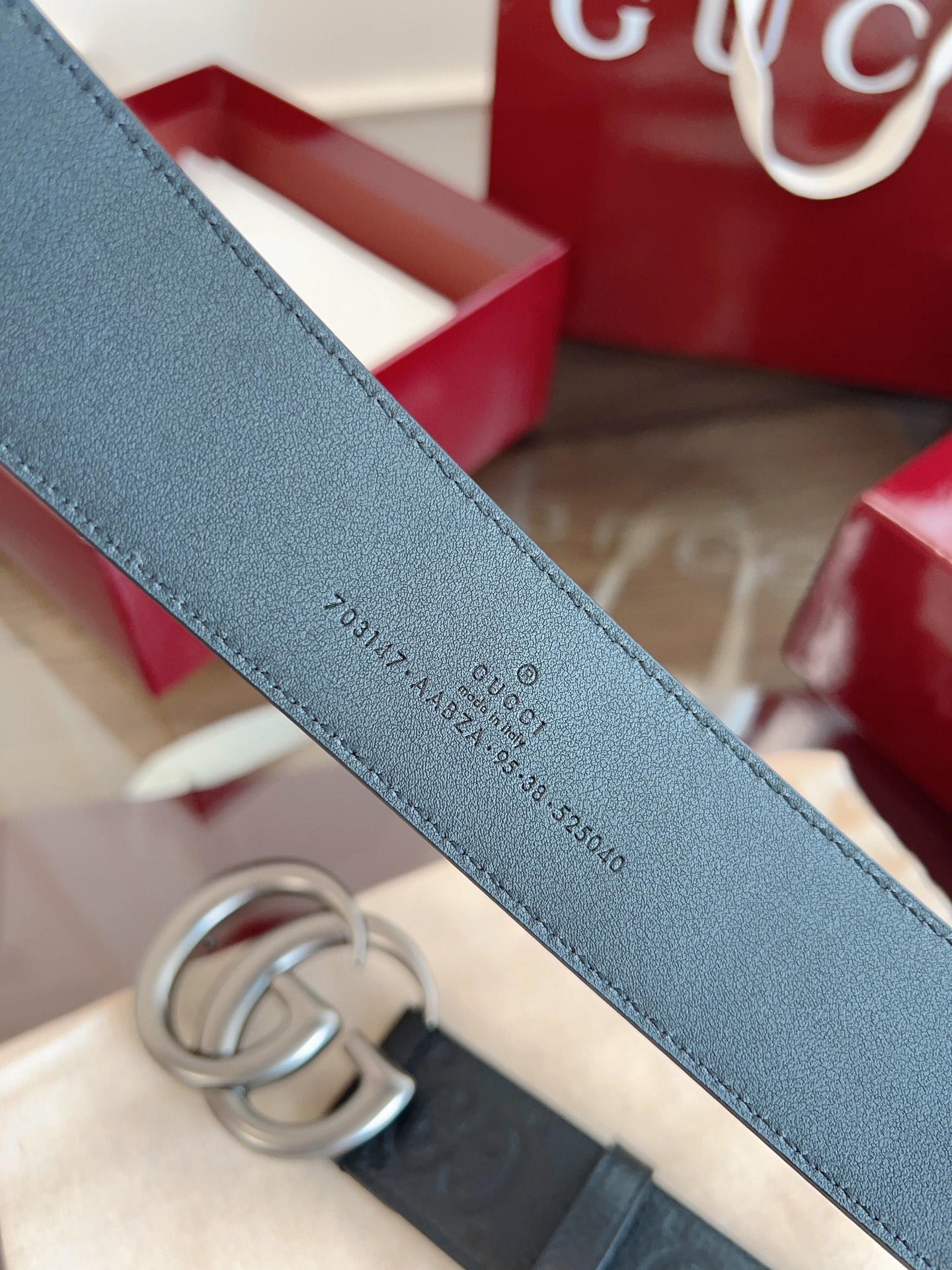 Gucci Basic Belt Cow Leather M-l