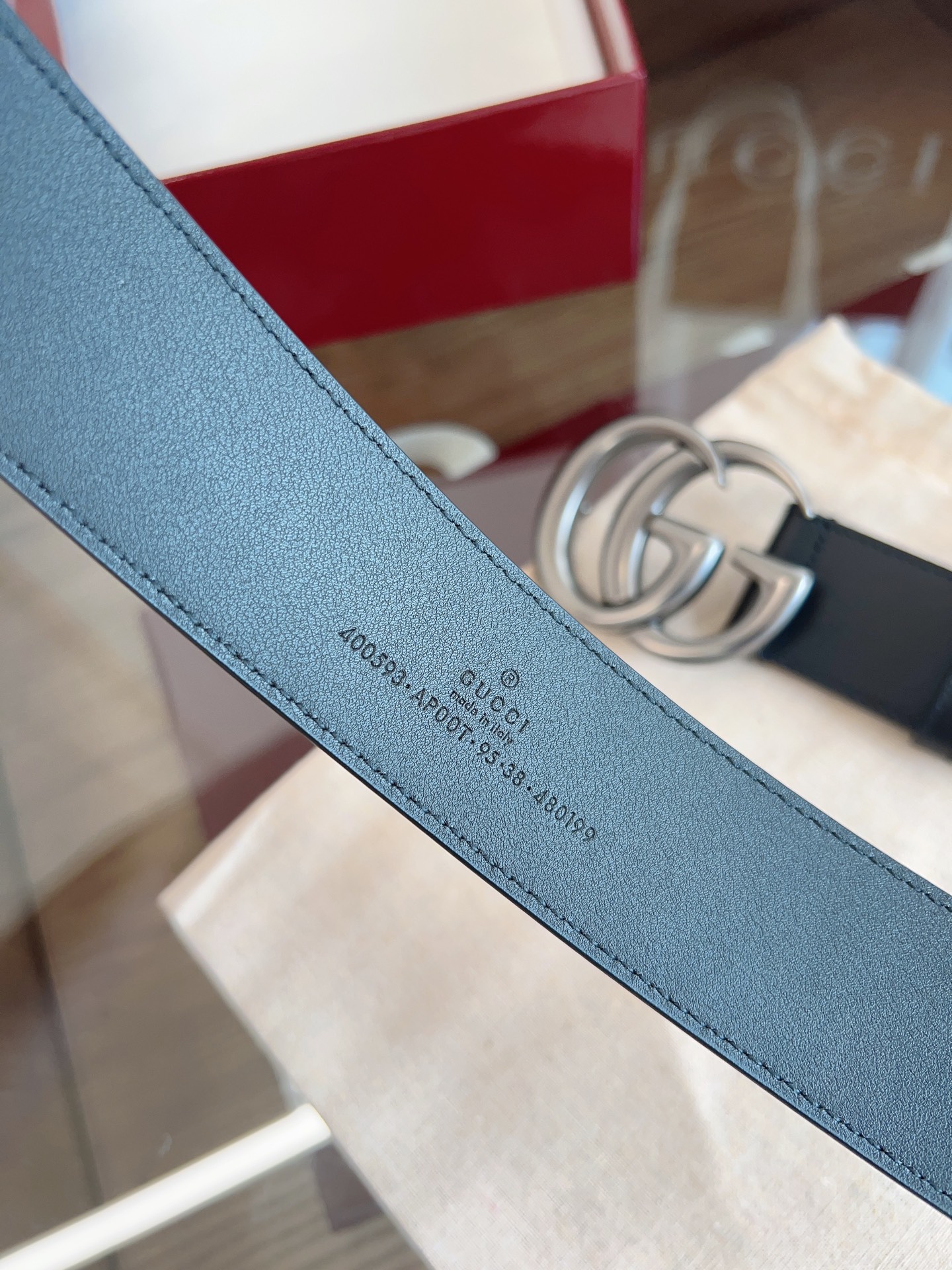 Gucci Basic Belt Cow Leather M-l