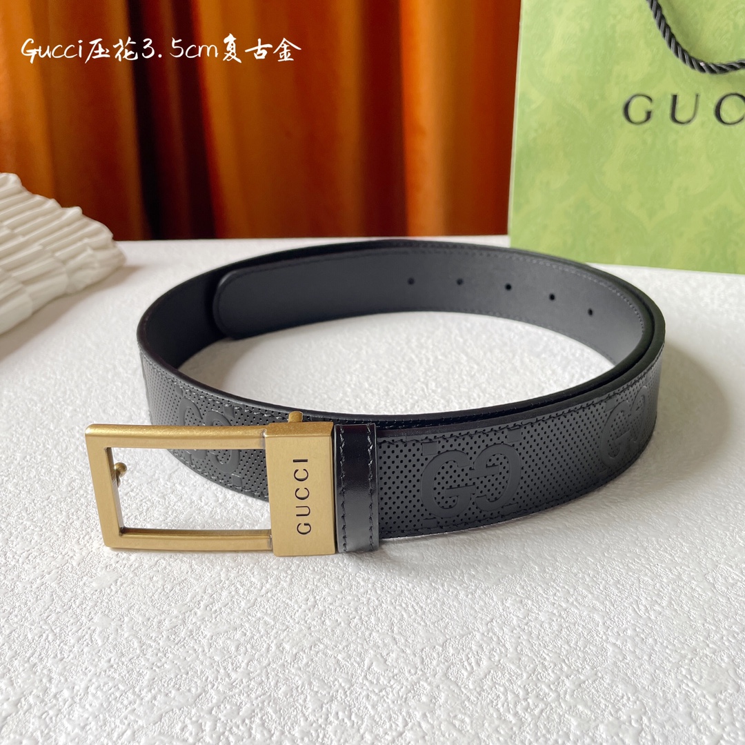 Gucci Basic Belt Cow Leather M