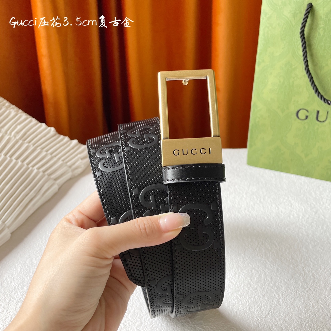 Gucci Basic Belt Cow Leather M