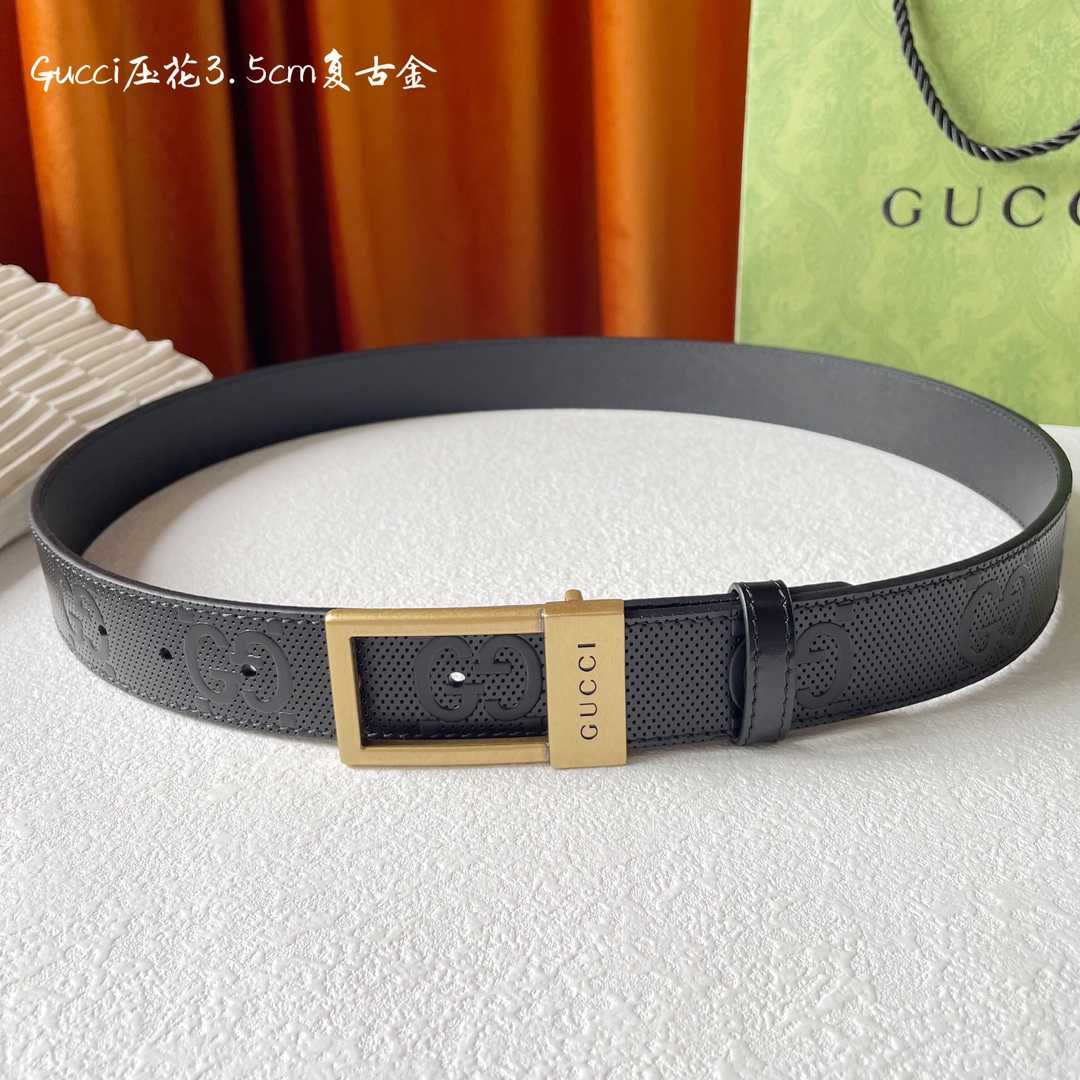 Gucci Basic Belt Cow Leather M