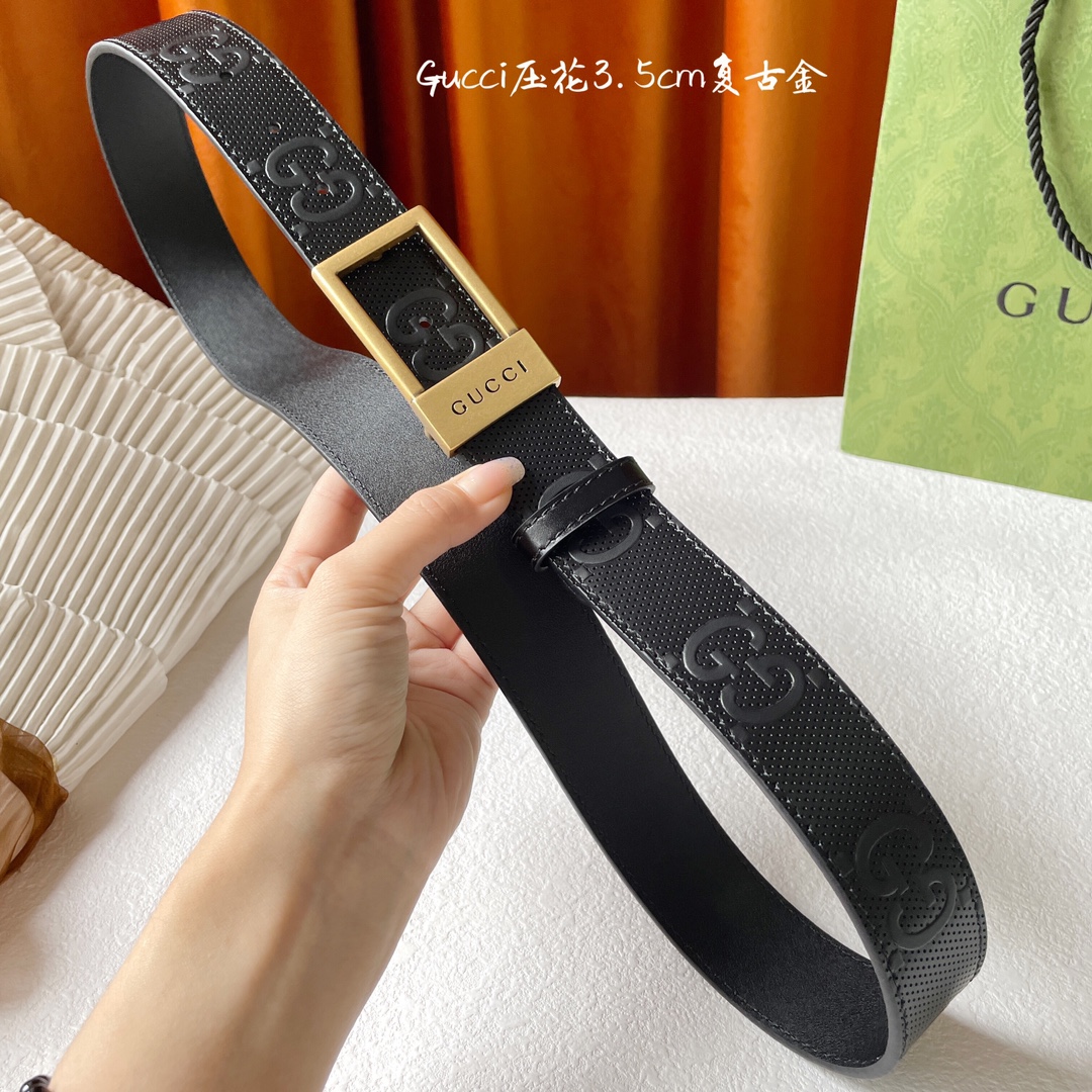 Gucci Basic Belt Cow Leather M