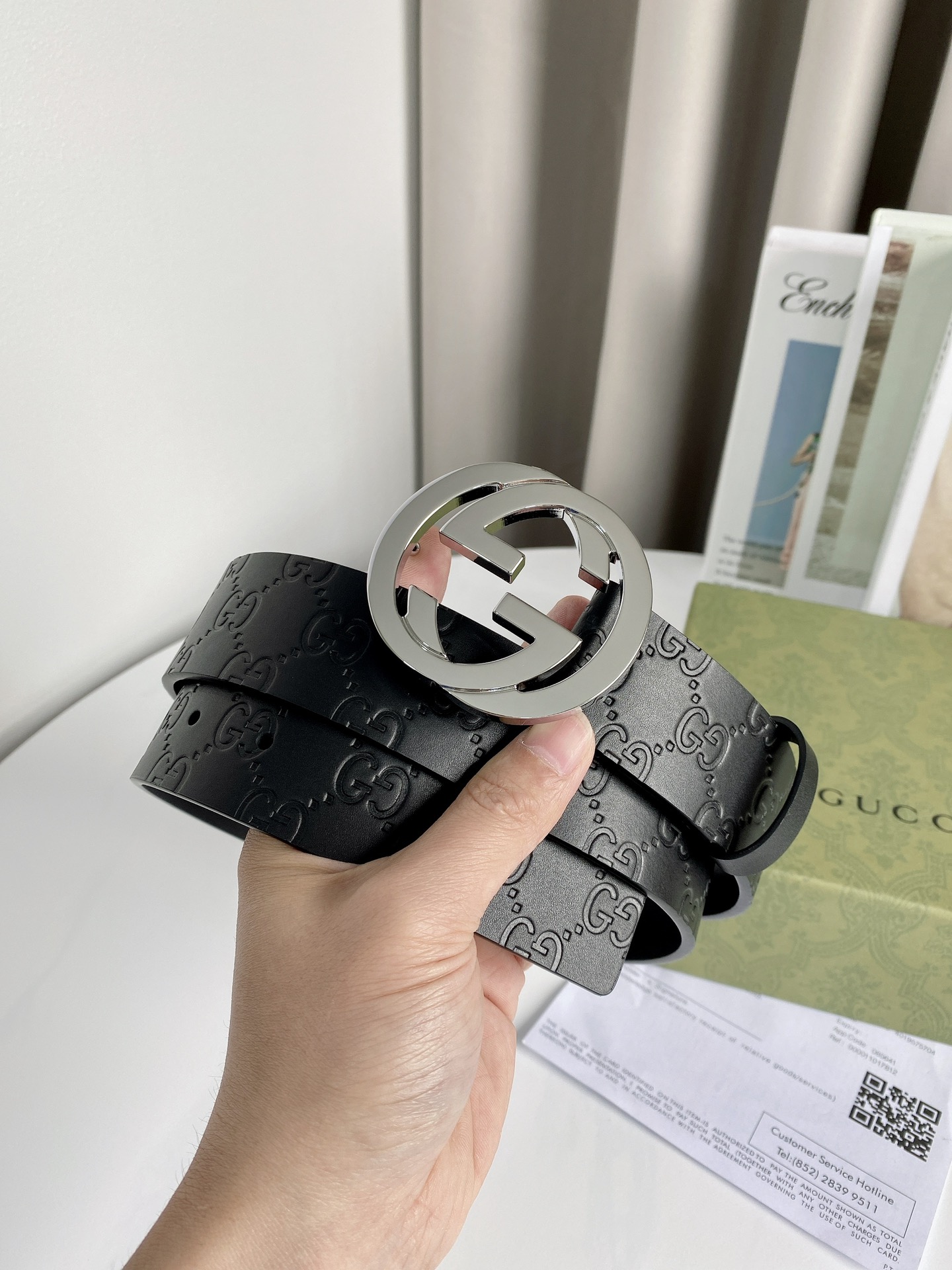 Gucci Basic Belt Cow Leather S-m