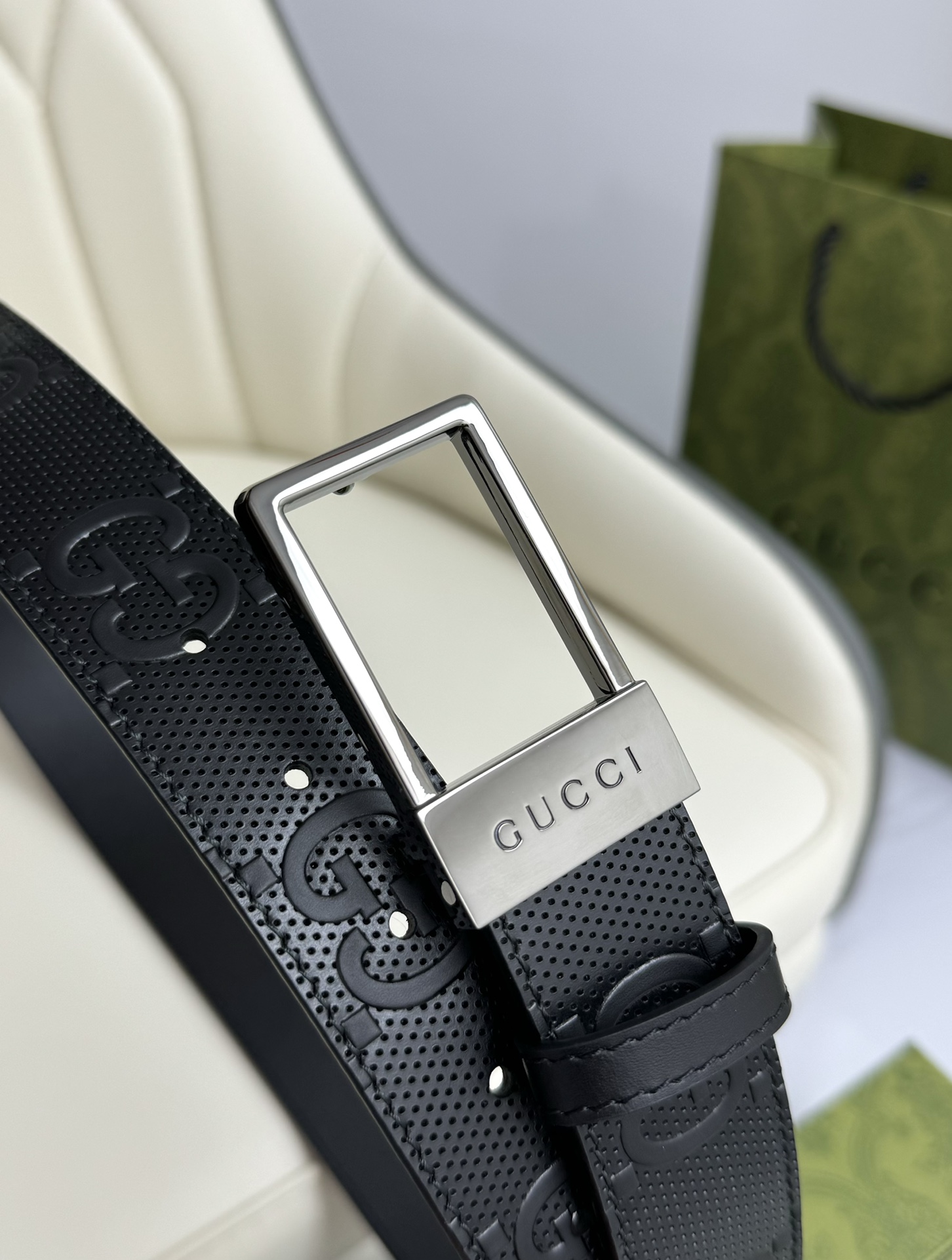 Gucci Basic Belt Cow Leather S-m