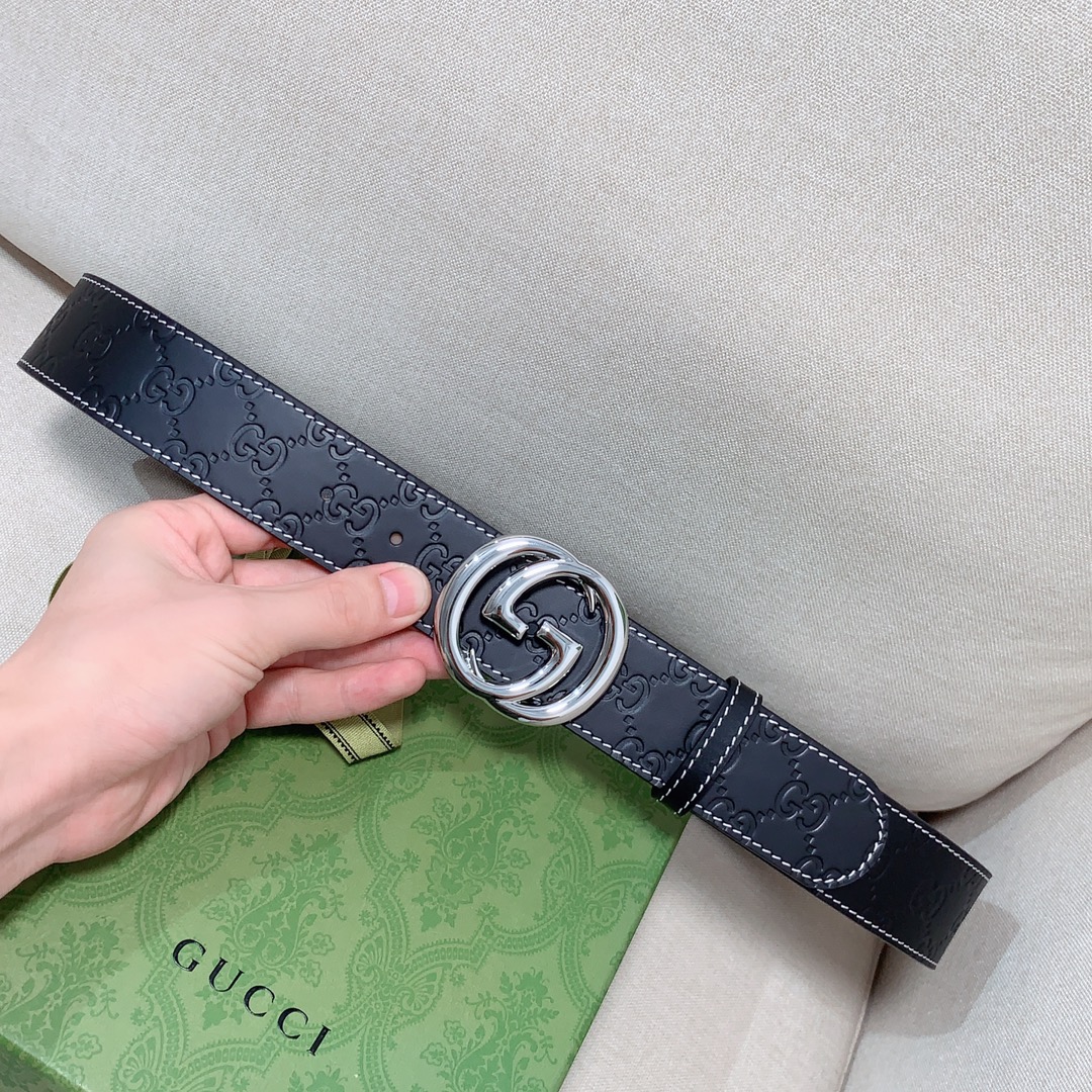 Gucci Basic Belt Cow Leather S-m