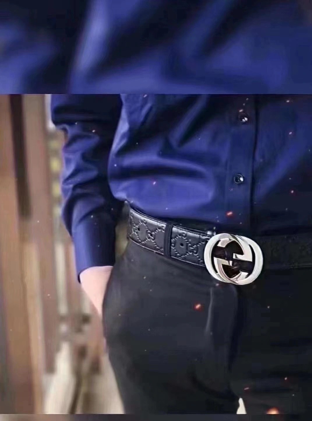 Gucci Male Leather Belt M-l